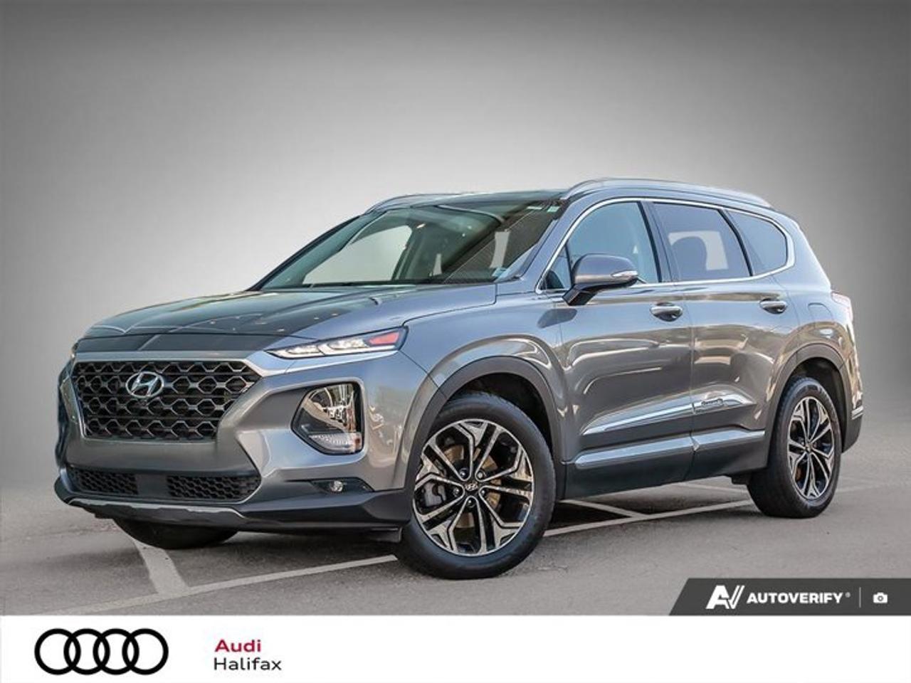 This 2019 Hyundai Santa Fe Sport Ultimate AWD with 76,115 km has been reconditioned with new front brake pads and rotors, and has also completed a full mechanical inspection, brake and tire measurements, road test by a certified technician, and professional interior and exterior detailing. Finished in Gray with a Black interior, this all-wheel drive SUV is powered by a 2.0L engine paired with an automatic transmission, offering a practical balance of capability, comfort, and year-round confidence. The Ultimate trim represents the highest level of equipment available in the Santa Fe Sport lineup, making it a strong option for buyers seeking a well-equipped SUV with a clean accident history and available service records.We invite you to book a viewing and test drive to see if this Hyundai Santa Fe Sport Ultimate AWD is the right fit for your needs.