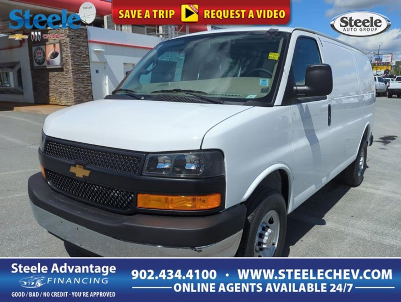Built for hard work and everyday dependability, the 2026 Chevrolet Express Cargo Van Base is a smart choice for business owners, tradespeople, and delivery use in Dartmouth. Finished in White with a Neutral interior, this full-size cargo van offers a clean, professional look and a practical layout made to support demanding daily tasks.This 2026 Chevrolet Express Cargo Van Base comes equipped with a 4.3-litre gas V6 engine paired with an automatic transmission and rear-wheel drive. That proven setup delivers solid pulling power, smooth operation, and the kind of straightforward performance many commercial drivers value. With three doors and a dedicated cargo-focused design, this van is ready to help keep your work moving.FEATURES OF THE Express Cargo Van BaseWhite exterior with professional work-ready lookNeutral interior with durable practical layoutAutomatic transmission for easy daily drivingRear-wheel drive for balanced loaded handlingADVANCED SAFETY FEATURESSturdy full-size van body inspires confidenceRear-wheel drive supports predictable road mannersLarge mirrors aid daily visibility checksCruise control helps steady highway drivingPERFORMANCE AND EFFICIENCY4.3-litre gas V6 delivers proven powerAutomatic transmission provides smooth gear changesTow/Haul Mode supports heavier job demandsRear-wheel drive suits commercial cargo carryingCOMFORT AND CONVENIENCECruise control adds comfort on longer tripsThree-door layout supports easy cargo accessPractical cabin design keeps controls simpleNeutral interior creates a clean workspaceTECHNOLOGY AND CONNECTIVITYStraightforward dash layout is easy to useClear driver controls support daily operationAutomatic transmission reduces driving effortFunctional design focuses on work needsCARGO SPACECargo van body maximizes enclosed storageRear access supports loading larger itemsSide access helps tight-space deliveriesSpacious layout suits tools and equipmentWHAT OTHER OWNERS LIKEProven V6 power for daily workEasy-driving automatic in busy trafficStrong cargo capacity for business tasksSimple durable design for commercial useThe 2026 Chevrolet Express Cargo Van Base remains a trusted full-size van because it focuses on the essentials that matter most. Its traditional body-on-frame feel, practical cargo area, and dependable V6 performance make it well suited for fleets, contractors, and local businesses. For drivers who want a capable van without extra complexity, this model delivers a straightforward and effective solution.Tow/Haul Mode is a valuable addition for drivers who regularly carry heavier loads or travel with equipment on board. It helps the van respond more confidently under working conditions, making it easier to manage changing road demands. Combined with rear-wheel drive, it gives this 2026 Chevrolet Express Cargo Van Base the kind of capability many commercial users look for in a full-size cargo van.Inside, the focus stays on function. The Neutral interior presents a clean environment that works well for long days on the road, while the simple control layout helps reduce distractions. Cruise control brings added ease during highway driving, especially for delivery routes and service calls outside the city. Every part of the cabin is designed with practical daily use in mind.On the outside, the White finish gives this van a crisp and professional appearance that fits well with commercial branding or fleet presentation. The three-door configuration also adds everyday usefulness, helping drivers load cargo efficiently and access tools or supplies with less hassle. This is a van designed to support productivity from the first stop to the last.Available now at Steele Chevrolet Buick GMC in Dartmouth, this 2026 Chevrolet Express Cargo Van Base is ready to become a dependable part of your business. With its gas V6 engine, automatic transmission, rear-wheel drive, Cruise Control, and Tow/Haul Mode, it offers the core features needed for serious work in a clean and capable package.This 2026 Chevrolet Express Cargo Van Bases VIN is: 1GCWGAFP5T1249294 .