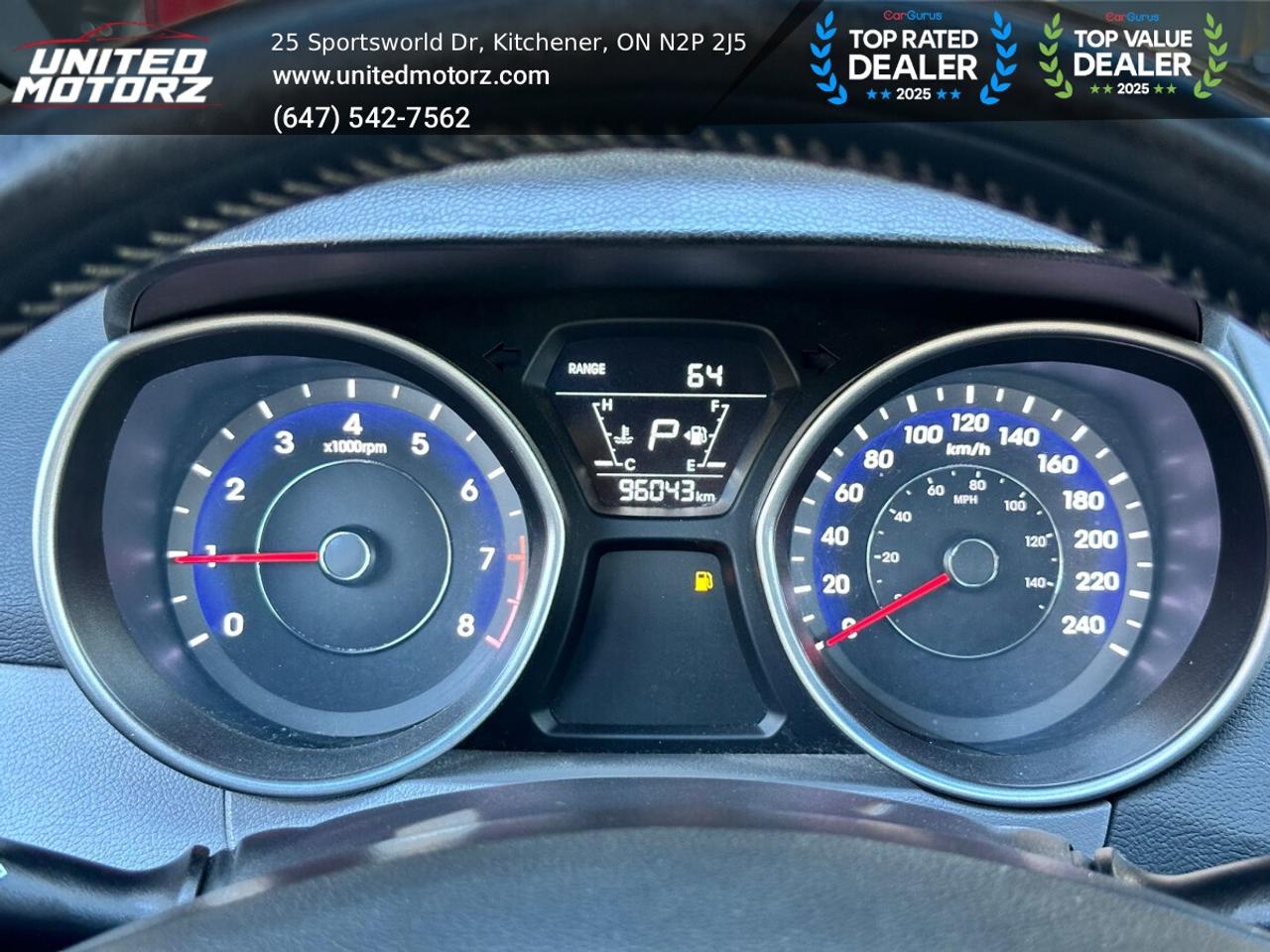 2014 Hyundai Elantra GLS ~SAFETY CERTIFIED~ LOW KM'S~ ONE OWNER~ Photo