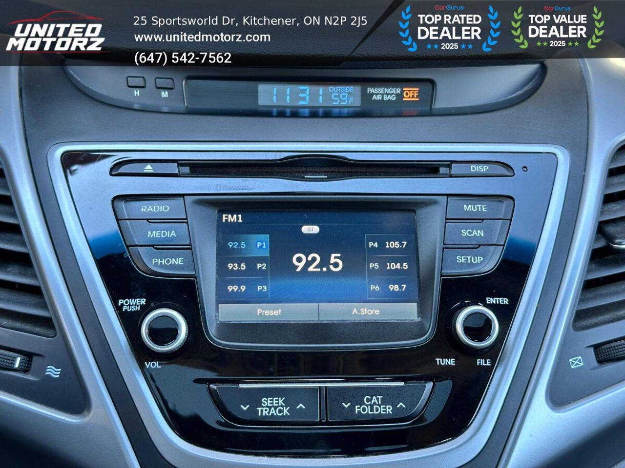 2014 Hyundai Elantra GLS ~SAFETY CERTIFIED~ LOW KM'S~ ONE OWNER~ Photo