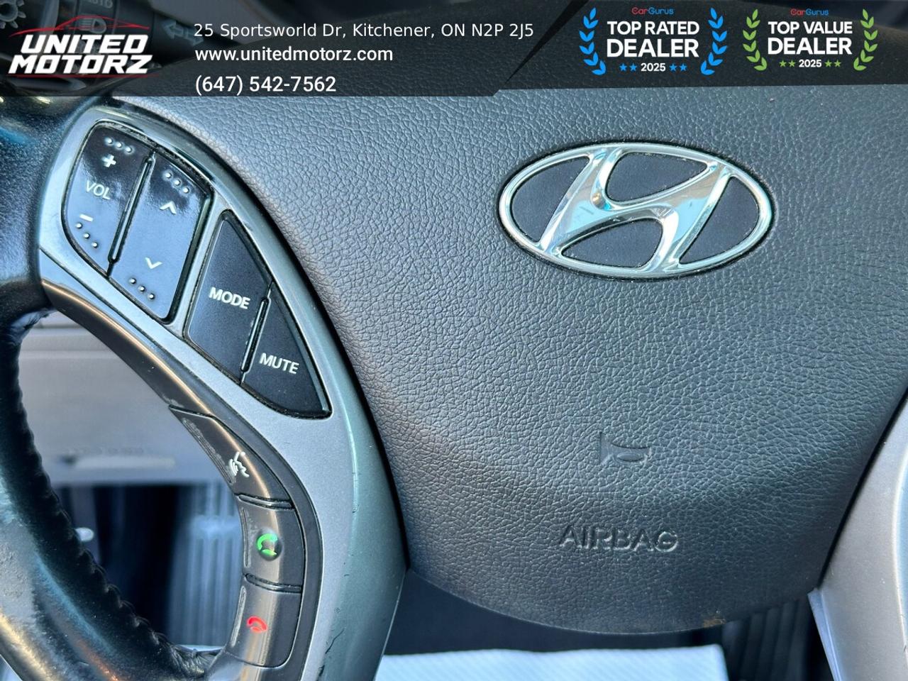 2014 Hyundai Elantra GLS ~SAFETY CERTIFIED~ LOW KM'S~ ONE OWNER~ Photo
