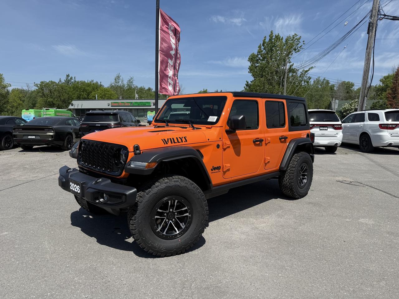 2026 Jeep Wrangler Willys 4 Door 4X4 - 35" Tire - Leather - Dual Top! Photo0