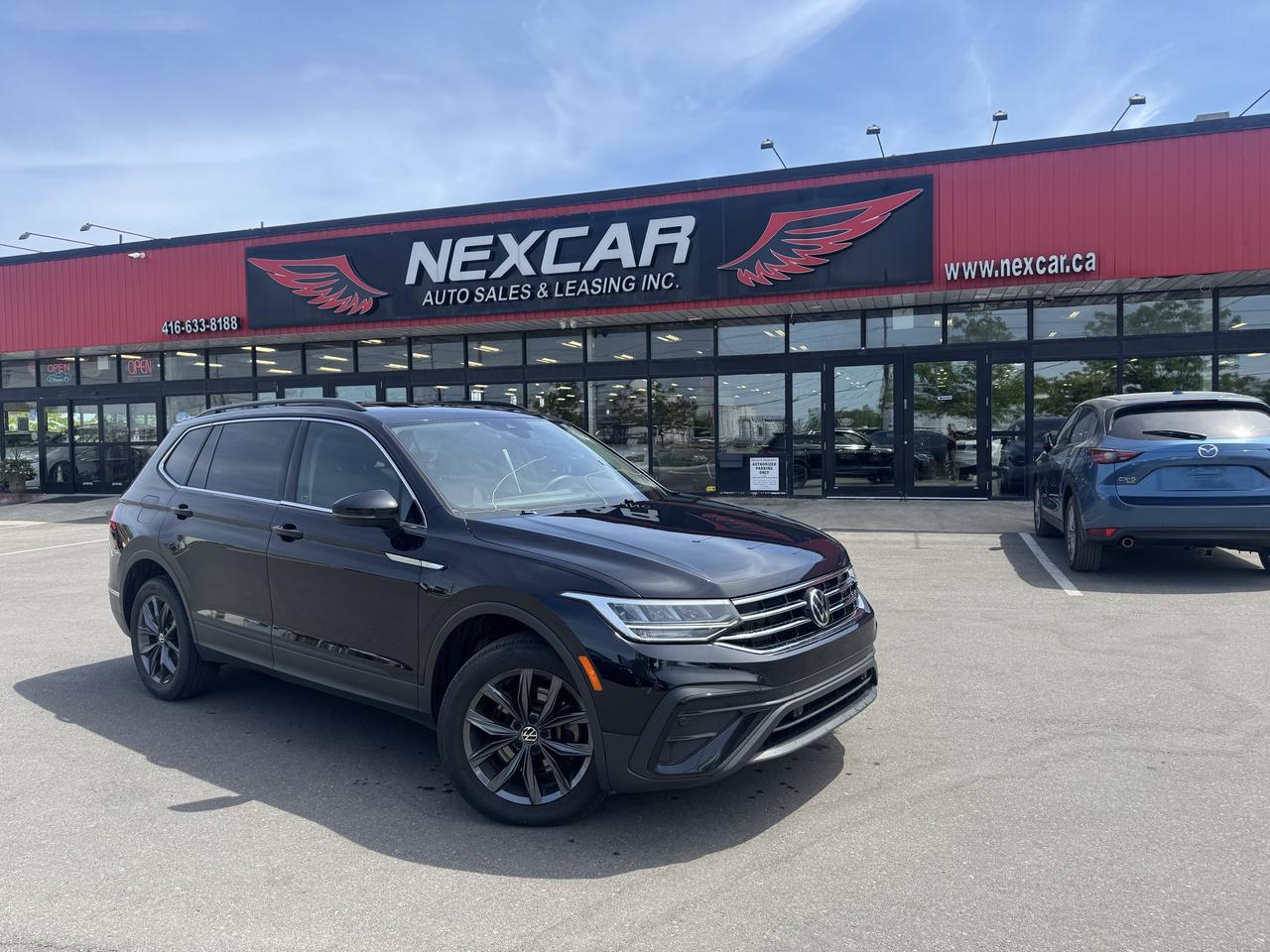 <p>WE ARE OPEN 7 DAYS A WEEK........SUV........COMFORTLINE PACKAGE........2.0 LITER 4-CYLINDER TURBOCHARGED ENGINE WITH 184 HP AND 221 LB-FT OF TORQUE.........AUTOMATIC........4 MOTION-AWD........LEATHER INT........PANORAMIC ROOF........BACKUP CAMERA........LANE DEPARTURE........BLIND SPOT........PUSH START........APPLE AND ANDROID CARPLAY........POWER SEAT........BLUETOOTH........A/C........CRUISE CONTROL........HEATED SEATS........KEYLESS GO........ALLOY WHEELS........TPMS SYSTEM........KEYLESS ENTRY AND MUCH MORE........<br><br><br>INTERESTED IN FINANCING THIS 4MOTION VOLKSWAGEN TIGUAN? WE INVITE ALL CREDIT TYPES TO APPLY:<br><br>FAIR CREDIT&nbsp; |&nbsp; GOOD CREDIT&nbsp; | EXCELLENT CREDIT<br>NO CREDIT&nbsp; |&nbsp; BAD CREDIT&nbsp; |&nbsp; NEW TO CANADA<br>CONSUMER PROPOSAL&nbsp; |&nbsp; BANKRUPTCY&nbsp; | COLLECTIONS<br><br><br>**ZERO MONEY ($0) DOWN! NO PAYMENT FOR 6 MONTHS AVAILABLE O.A.C**........<br><br><br>VEHICLES ARE NOT DRIVEABLE IF NOT CERTIFIED AND NOT E-TESTED, CERTIFICATION PACKAGE IS AVAILABLE FOR $899 + TAX & LICENSING ARE EXTRA........<br><br><br>WE CAN HELP YOU FINANCE YOUR VOLKSWAGEN IN 3 EASY STEPS:<br><br><br>1 -&nbsp; CONTACT NEXCAR BY PHONE AT (416) 633-8188 OR EMAIL INFO@NEXCAR.CA<br><br><br>2 -&nbsp; SPEAK AND MEET WITH OUR TEAM AT OUR INDOOR SHOWROOM LOCATED AT:<br>1235 FINCH AVE. W, TORONTO, ON M3J 2G4<br><br><br>3 - APPLY FOR FINANCING, FILL OUT OUR FORM HERE: NEXCAR.CA/FINANCE<br><br><br>OPEN 7 DAYS A WEEK........THIS WELL OPTIONED AWD VOLKSWAGEN TIGUAN IS WAITING FOR YOU IN OUR HEATED INDOOR SHOWROOM........WE TAKE PRIDE IN OUR SALES, CUSTOMER SERVICE AND PRE-OWNED VEHICLES........<br><br><br>ABOUT NEXCAR AUTO SALES&nbsp; & LEASING:<br><br><br>We are a family-owned and operated business for more than 15 years. Any automotive vehicle make and model can be found inside our indoor showroom. Our sales and financing team always work around the clock to find and provide you with the best deal possible. We also have an internal auto services area with full-time mechanics to handle all your vehicle needs.<br><br>WE&rsquo;RE HONORED TO SERVE CUSTOMERS & CLIENTS ACROSS ONTARIO:<br><br><br>Greater Toronto Area, North Toronto, North York, Etobicoke, Scarborough, Mississauga, Oshawa, Vaughan, Richmond Hill, Markham, Stouffville, East Gwillimbury, Pickering, Ajax, Whitby, Hamilton, Burlington, Brampton, Waterloo, London, Goderich, Bayfield, Kincardine, Tobermory, Owen Sound, Keswick, Milton, Kitchener, Oakville, Niagara Falls, St. Catherines, Windsor, Bradford, Innisfil, Newmarket, Aurora, Georgina, Sutton, Kawartha, Port Perry, Peterborough, Kingston, Utica, Uxbridge, Ottawa, Kingston, Carleton Place, Barry&rsquo;s Bay, Penetanguishene, Muskoka, Alliston, New Tecumseth. Sudbury, Thunder Bay, Sault Ste Marie........<br><br>DISCLAIMER: **ACCRUED INTEREST MUST BE PAID ON 6 MONTHS PAYMENT DEFERRAL.</p>
