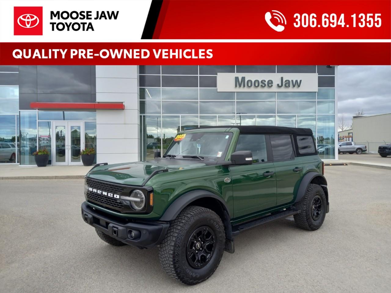 <p><strong>2023 Ford Bronco Wildtrak  Adventure Ready!</strong></p><p>Take on any roador no road at allin this exceptionally clean <strong>2023 Ford Bronco Wildtrak</strong>. Equipped with the sought-after <strong>Lux and High Package upgrades</strong>, this local trade offers premium comfort, advanced technology, and serious off-road capability.</p><p>? <strong>Low mileage</strong> ? <strong>No accident history</strong> ? <strong>Local trade-in</strong> ? <strong>Freshly inspected</strong> ? <strong>Professionally detailed</strong> ? <strong>Ready for on- and off-road adventures</strong></p><p>Whether you're commuting through the city or exploring the trails, this Bronco Wildtrak delivers the perfect blend of rugged performance, modern convenience, and iconic style.</p><p><strong>Don't miss your chance to own this well-equipped, adventure-ready Broncocontact us today for more details or a test drive!</strong></p>