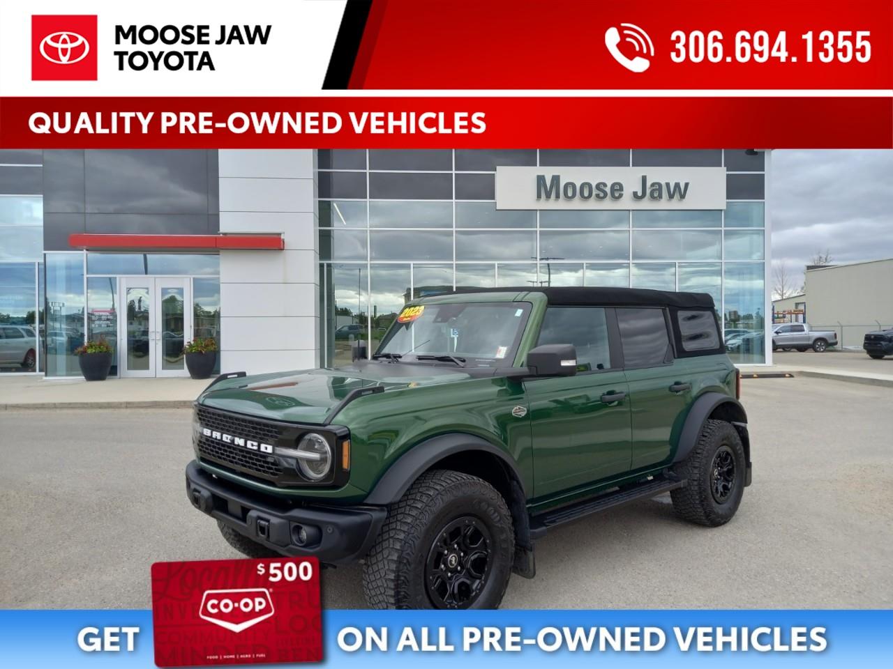 <p><strong>2023 Ford Bronco Wildtrak  Adventure Ready!</strong></p><p>Take on any roador no road at allin this exceptionally clean <strong>2023 Ford Bronco Wildtrak</strong>. Equipped with the sought-after <strong>Lux and High Package upgrades</strong>, this local trade offers premium comfort, advanced technology, and serious off-road capability.</p><p>? <strong>Low mileage</strong> ? <strong>No accident history</strong> ? <strong>Local trade-in</strong> ? <strong>Freshly inspected</strong> ? <strong>Professionally detailed</strong> ? <strong>Ready for on- and off-road adventures</strong></p><p>Whether you're commuting through the city or exploring the trails, this Bronco Wildtrak delivers the perfect blend of rugged performance, modern convenience, and iconic style.</p><p><strong>Don't miss your chance to own this well-equipped, adventure-ready Broncocontact us today for more details or a test drive!</strong></p>