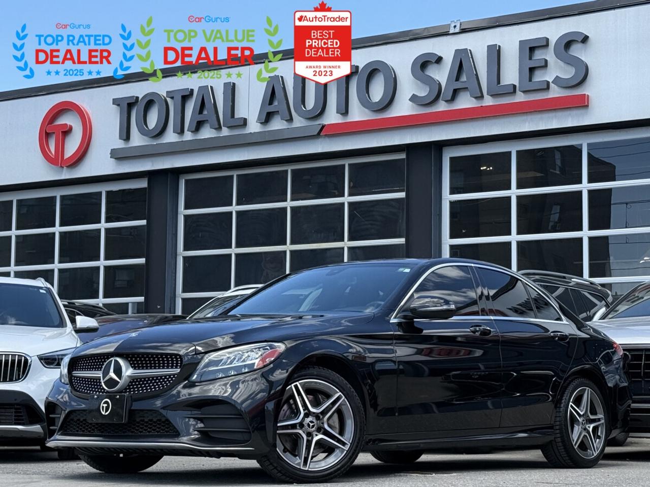 ** JUST ARRIVED! DONT MISS OUT ON THIS ONE!! ** <br/> ** LOCAL ONTARIO, CLEAN TITLE, CARFAX VERIFIED! ** <br/> ** RATES AS LOW AS 6.99 OAC ** <br/> <br/> <br/> ===>> WE FINANCE ALL CREDIT TYPES! NEW TO THE COUNTRY?! NO PROBLEM! BAD CREDIT?! NO PROBLEM! <br/> ===>> YOU CAN APPLY ONLINE ON OUR WEBSITE OR IN PERSON! <br/> <br/> <br/> ** GORGEOUS BLACK EXTERIOR ON PREMIUM BLACK LEATHER! COMES LOADED WITH //AMG SPORT PKG, PANORAMIC GLASS ROOF, HEATED FRONT SEATS, HEATED STEERING WHEEL, NAVIGATION, BLIND SPOT DETECTION, BRAKE ASSIST, ATTENTION ASSIST, APPLE CARPLAY & ANDROID AUTO, BLUETOOTH, & MUCH MUCH MORE !!** <br/> <br/> <br/> >>>> FOLLOW US ON INSTAGRAM @ <br/> TOTALAUTOSALES <br/> <br/> <br/> *** PLEASE CALL (437) 494-3945 *** <br/> OUR NEW LOCATION: <br/> 2430 FINCH AVE WEST, NORTH YORK, M9M 2E1 <br/> <br/> <br/> *** CERTIFICATION: Have your new preowned vehicle certified at TOTAL AUTO SALES! We offer a full safety inspection exceeding industry standards, including oil change and professional detailing before delivery. Vehicles are not drivable, if not certified or e-tested, a certification package is available for $995. All trade-ins are welcome. Taxes, Finance fee and licensing are extra.** <br/> <br/> <br/> ** WARRANTY. We provide extended warranties up to 48m with optional coverage up to 10,000$ per/claim with unlimited kms. ** <br/> *** PLEASE CALL (437) 494-3945 *** <br/> TOTAL AUTO SALES 2430 FINCH AVE WEST, NORTH YORK, M9M 2E1 <br/> <br/> <br/> ** To the best of our ability, we have made an effort to ensure that the information provided to you in this ad is accurate. We do not take any responsibility for any errors, omissions or typographic mistakes found on all our ads. Prices may change without notice. Please verify the accuracy of the information with our sales team. ** <br/>