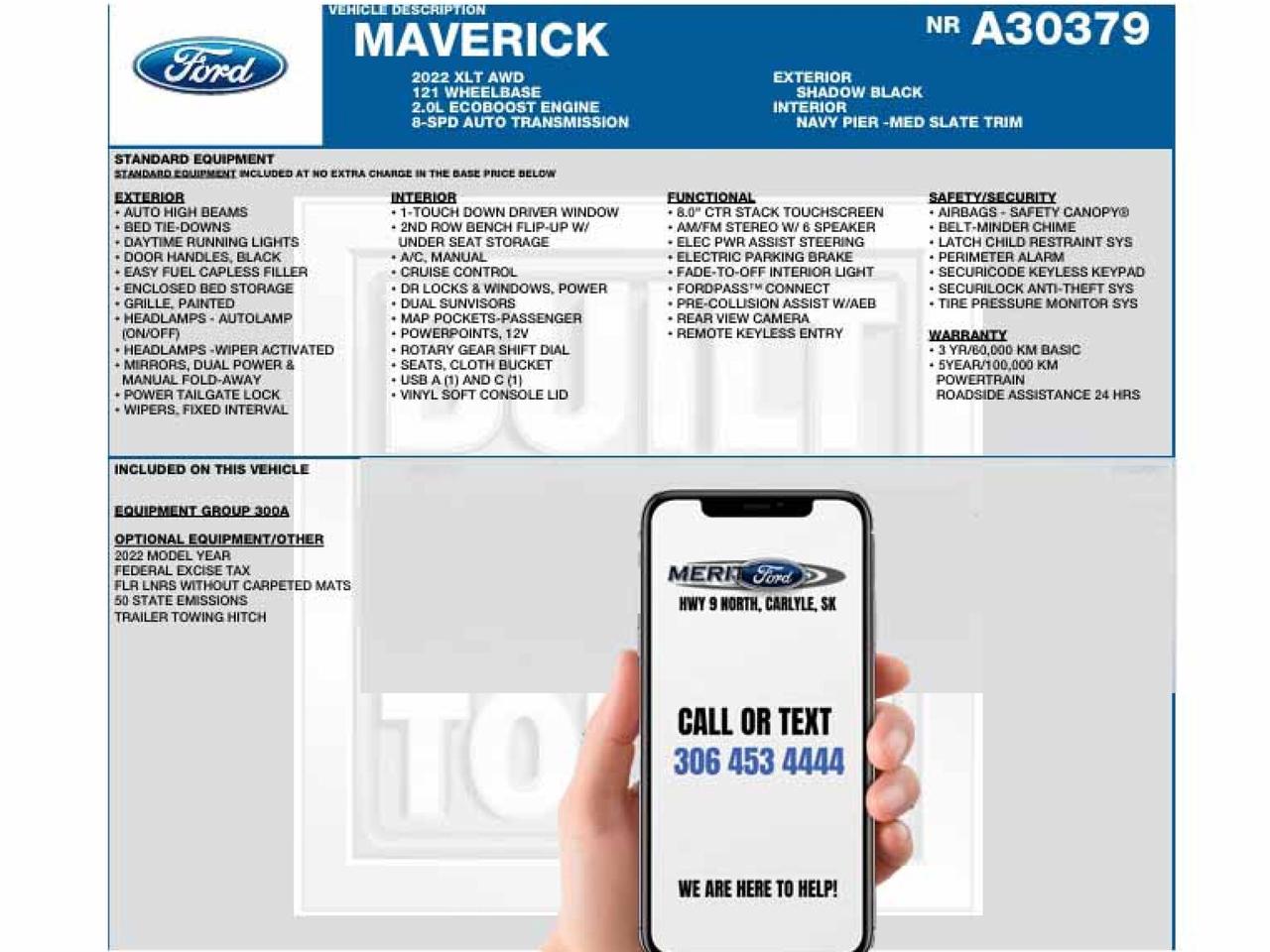 2022 Ford Maverick XLT 2.0L ECOBOOST 300A+ Photo2