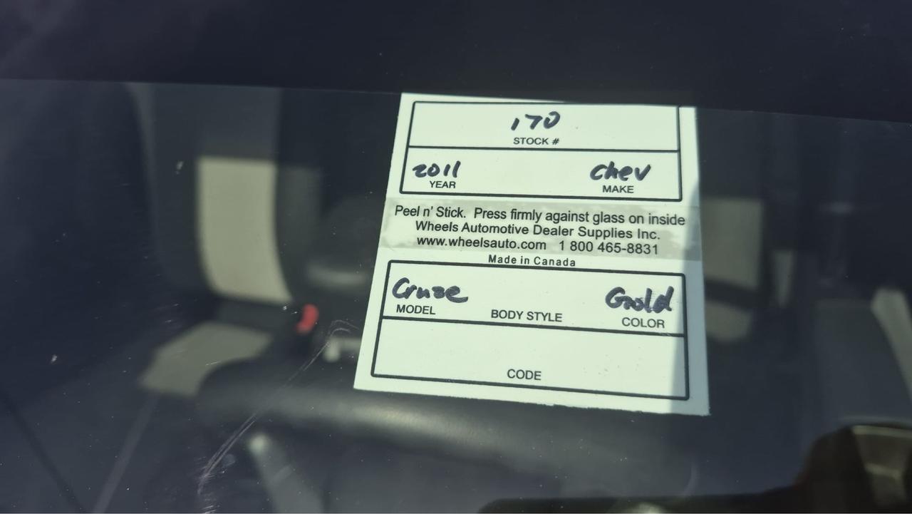 2011 Chevrolet Cruze LS+, AUTO, SEDAN, ONLY 158KMS, CERTIFIED Photo