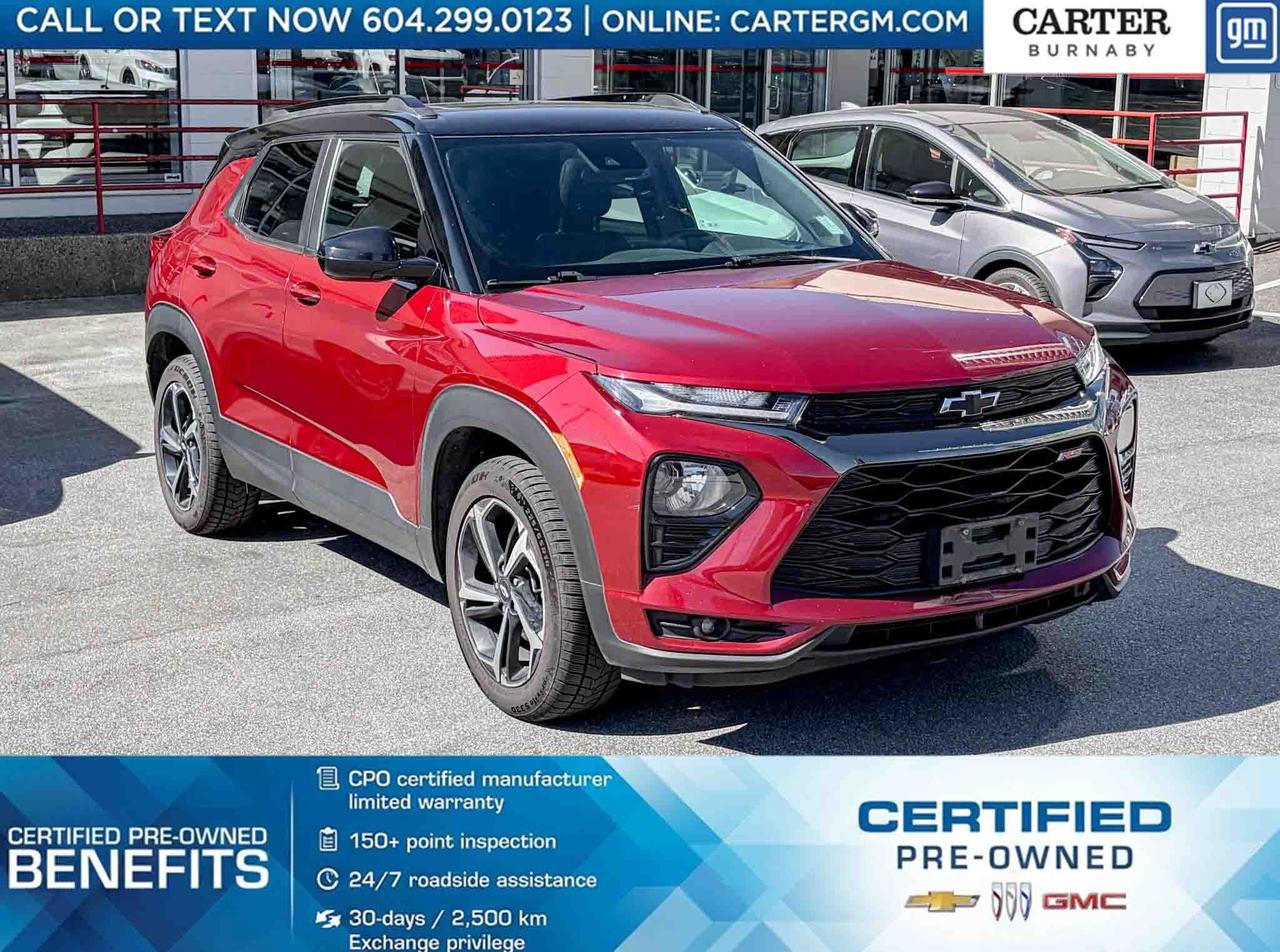 Used 2022 Chevrolet TrailBlazer RS AWD | 1.3l turbo engine/Sunroof/Power seat for sale in Burnaby, BC