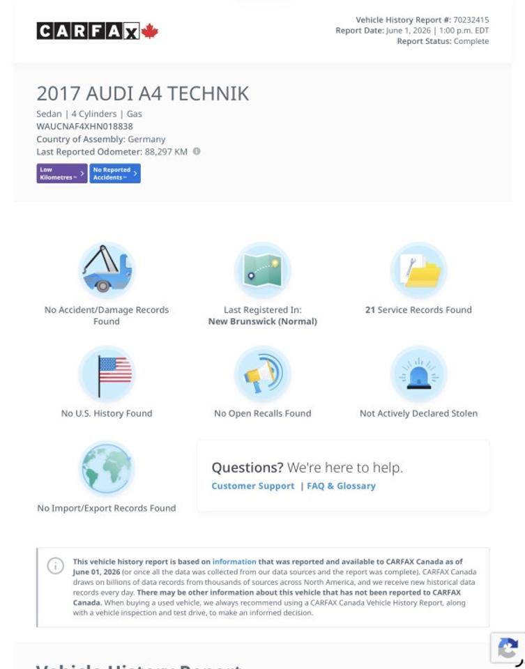 2017 Audi A4 2.0T quattro Technik AWD Photo