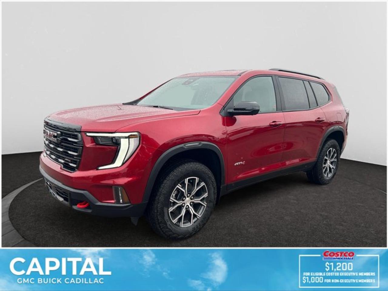 This 2026 GMC Acadia in Volcanic Red Tintcoat is equipped with AWD and Gas 2.5L/ engine.Check out this vehicles pictures, features, options and specs, and let us know if you have any questions. Helping find the perfect vehicle FOR YOU is our only priority.P.S...Sometimes texting is easier. Text (or call) 306-801-9090 for fast answers at your fingertips!Dealer License #914248Disclaimer: All prices are plus taxes & fees. See dealer for Details. Dealer Permit # 914248 See dealer for Details.