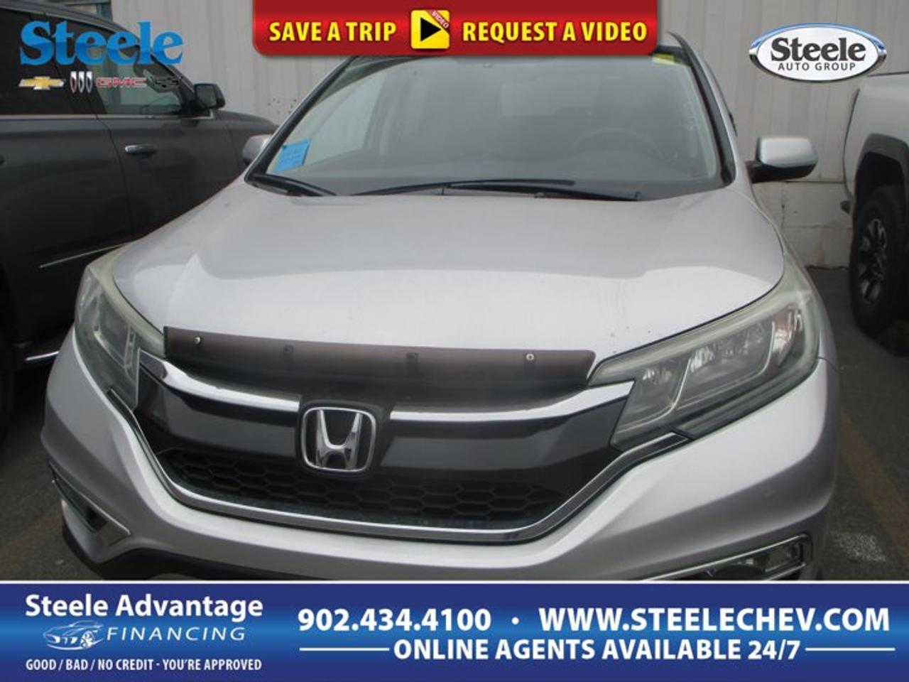 This 2015 Honda CR-V EX is a smart choice for drivers who want year-round confidence, strong fuel economy, and everyday versatility. Offered by Steele Chevrolet Buick GMC in Dartmouth, this used SUV pairs Hondas well-known practicality with all-wheel drive, a smooth CVT, and a roomy four-door layout.Finished in Silver, this 2015 Honda CR-V EX has a clean, modern look that still feels current today. Its 2.4-litre regular unleaded 4-cylinder engine is designed for dependable daily use, while the odometer shows 147,617 km, reflecting a vehicle that is ready for commuting, family errands, and weekend travel alike.FEATURES OF THE CR-V EXPower moonroof adds open-air driving enjoymentHeated front seats for cold morningsSmart entry with push-button startAlloy wheels enhance everyday road presenceADVANCED SAFETY FEATURESAll-wheel drive supports year-round road confidenceAnti-lock braking helps maintain controlStability control assists during sudden manoeuvresAdvanced airbag system supports occupant safetyPERFORMANCE AND EFFICIENCY2.4-litre four-cylinder balances power and economyContinuously variable transmission shifts with smoothnessAll-wheel drive adds traction in weatherRegular unleaded fuel helps manage costsCOMFORT AND CONVENIENCEFour-door layout improves daily passenger accessHeated front seats add winter comfortDual-zone climate control aids cabin comfortPush-button start simplifies every departureTECHNOLOGY AND CONNECTIVITYBluetooth connectivity supports hands-free communicationSteering wheel controls keep functions nearbyUseful driver information display stays clearUSB input supports personal device accessCARGO SPACELarge cargo area suits busy lifestylesSplit rear seat boosts flexibilityWide rear opening eases loading tasksCabin storage helps organize small itemsAWARDS & RECOGNITIONSTop Safety Pick, Insurance Institute for Highway Safety, 2015Best Compact Utility Vehicle, The Car Guide, 2015WHAT OTHER OWNERS LIKEExcellent fuel economy for daily drivingComfortable ride on city streetsFlexible cargo room for family needsConfident all-wheel drive in winterThe 2015 Honda CR-V EX remains one of the most respected compact SUVs of its era because it delivers the features drivers use every day. Its cabin design is practical, its driving manners are easy and composed, and its size makes it simple to park while still offering generous interior room for passengers and gear.For drivers in Dartmouth and across Atlantic Canada, all-wheel drive is a major advantage. This 2015 Honda CR-V EX is well suited to changing road conditions, from wet pavement to snowy side streets. The CVT helps keep the drive smooth and relaxed, especially during highway cruising and stop-and-go traffic.Inside, this SUV focuses on comfort and ease of use. The heated front seats are a welcome feature during colder months, while dual-zone climate control helps keep both front occupants comfortable. Smart entry and push-button start also add a more convenient feel to daily ownership without making the vehicle complicated to use.Cargo flexibility is another strong point. The rear space is useful for groceries, sports gear, luggage, or work supplies, and the split-folding rear seat helps you adapt the interior when longer items need to come along. That versatility is a big reason so many drivers continue to choose the CR-V.If you want a used SUV with proven value, practical features, and confident all-wheel-drive capability, this 2015 Honda CR-V EX stands out as a solid fit. It offers the right mix of efficiency, comfort, and utility for many types of drivers.This 2015 Honda CR-V EXs VIN is: 2HKRM4H59FH106154.