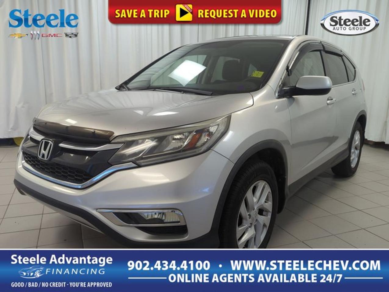 This 2015 Honda CR-V EX is a smart choice for drivers who want year-round confidence, strong fuel economy, and everyday versatility. Offered by Steele Chevrolet Buick GMC in Dartmouth, this used SUV pairs Hondas well-known practicality with all-wheel drive, a smooth CVT, and a roomy four-door layout.Finished in Silver, this 2015 Honda CR-V EX has a clean, modern look that still feels current today. Its 2.4-litre regular unleaded 4-cylinder engine is designed for dependable daily use, while the odometer shows 147,617 km, reflecting a vehicle that is ready for commuting, family errands, and weekend travel alike.FEATURES OF THE CR-V EXPower moonroof adds open-air driving enjoymentHeated front seats for cold morningsSmart entry with push-button startAlloy wheels enhance everyday road presenceADVANCED SAFETY FEATURESAll-wheel drive supports year-round road confidenceAnti-lock braking helps maintain controlStability control assists during sudden manoeuvresAdvanced airbag system supports occupant safetyPERFORMANCE AND EFFICIENCY2.4-litre four-cylinder balances power and economyContinuously variable transmission shifts with smoothnessAll-wheel drive adds traction in weatherRegular unleaded fuel helps manage costsCOMFORT AND CONVENIENCEFour-door layout improves daily passenger accessHeated front seats add winter comfortDual-zone climate control aids cabin comfortPush-button start simplifies every departureTECHNOLOGY AND CONNECTIVITYBluetooth connectivity supports hands-free communicationSteering wheel controls keep functions nearbyUseful driver information display stays clearUSB input supports personal device accessCARGO SPACELarge cargo area suits busy lifestylesSplit rear seat boosts flexibilityWide rear opening eases loading tasksCabin storage helps organize small itemsAWARDS & RECOGNITIONSTop Safety Pick, Insurance Institute for Highway Safety, 2015Best Compact Utility Vehicle, The Car Guide, 2015WHAT OTHER OWNERS LIKEExcellent fuel economy for daily drivingComfortable ride on city streetsFlexible cargo room for family needsConfident all-wheel drive in winterThe 2015 Honda CR-V EX remains one of the most respected compact SUVs of its era because it delivers the features drivers use every day. Its cabin design is practical, its driving manners are easy and composed, and its size makes it simple to park while still offering generous interior room for passengers and gear.For drivers in Dartmouth and across Atlantic Canada, all-wheel drive is a major advantage. This 2015 Honda CR-V EX is well suited to changing road conditions, from wet pavement to snowy side streets. The CVT helps keep the drive smooth and relaxed, especially during highway cruising and stop-and-go traffic.Inside, this SUV focuses on comfort and ease of use. The heated front seats are a welcome feature during colder months, while dual-zone climate control helps keep both front occupants comfortable. Smart entry and push-button start also add a more convenient feel to daily ownership without making the vehicle complicated to use.Cargo flexibility is another strong point. The rear space is useful for groceries, sports gear, luggage, or work supplies, and the split-folding rear seat helps you adapt the interior when longer items need to come along. That versatility is a big reason so many drivers continue to choose the CR-V.If you want a used SUV with proven value, practical features, and confident all-wheel-drive capability, this 2015 Honda CR-V EX stands out as a solid fit. It offers the right mix of efficiency, comfort, and utility for many types of drivers.This 2015 Honda CR-V EXs VIN is: 2HKRM4H59FH106154.