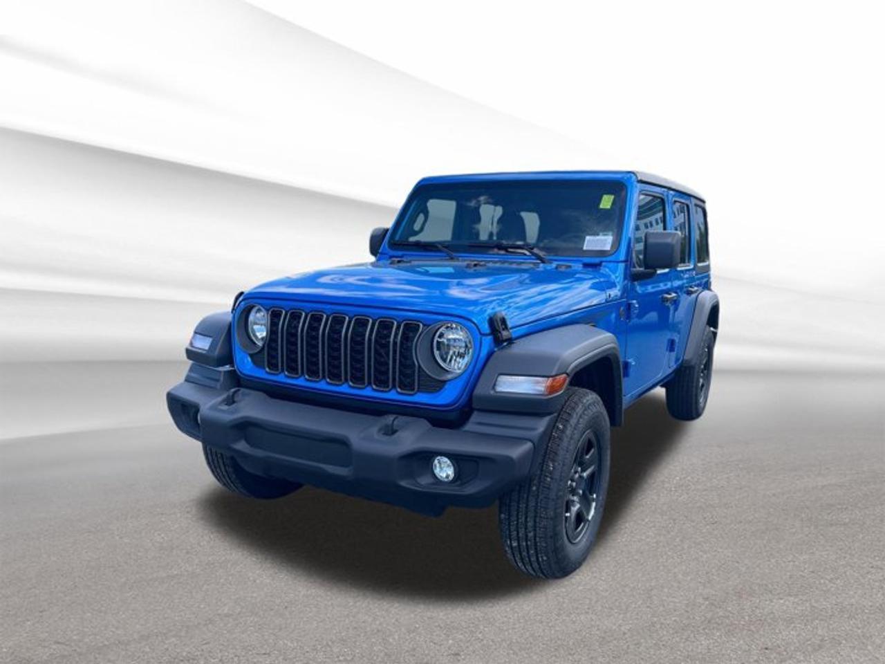 Meet the brand new 2026 Jeep Wrangler Sport, now at Steele Halifax Chrysler Dodge Jeep Ram FIAT in Halifax. This blue convertible brings open-air freedom, classic Jeep character, and true 4x4 ability in one honest package. With four doors, a black interior, and a manual transmission, it delivers a pure and engaging drive.The 2026 Jeep Wrangler Sport stays true to its roots with rugged design, removable-roof adventure, and proven off-road confidence. Its 3.6-litre Pentastar V6 engine runs on regular unleaded gas and pairs with a manual gearbox for direct control. This Wrangler Sport is built for drivers who want capability and simplicity.FEATURES OF THE Wrangler SportClassic Jeep design with open-air freedomFour-door body adds daily driving versatilityManual transmission delivers hands-on driver controlPart-time four-wheel drive supports tractionADVANCED SAFETY FEATURESFour-wheel drive helps boost road tractionStrong body structure supports occupant protectionRear window defroster aids cold-weather visibilityWide stance adds confidence on rough roadsPERFORMANCE AND EFFICIENCY3.6-litre Pentastar V6 delivers proven powerManual transmission gives direct gear controlRegular unleaded fuel helps manage costsFour-wheel drive supports off-road capabilityCOMFORT AND CONVENIENCEFour doors improve passenger access easeBlack interior offers clean cabin styleConvertible design welcomes fresh-air drivingRear window defroster helps winter comfortTECHNOLOGY AND CONNECTIVITYDriver-focused controls support easy operationClear gauges help monitor vehicle functionsSimple layout reduces learning curvePractical cabin design suits everyday useCARGO SPACEFour-door layout improves cargo flexibilityRear area supports daily gear needsCabin storage helps organize small itemsVersatile design suits weekend travelWHAT OTHER OWNERS LIKEOpen-air driving creates memorable road tripsManual gearbox adds classic Jeep feelFour-wheel drive inspires trail confidenceV6 power feels strong and dependableThe 2026 Jeep Wrangler Sport is ideal for Halifax drivers who want a vehicle that feels at home downtown, on coastal roads, or beyond the pavement. Its blue exterior stands out with timeless Jeep presence, while the black interior keeps the cabin looking simple and ready for real use.This new Wrangler Sport focuses on the essentials that matter most. You get a capable V6, true four-wheel drive, four-door practicality, and a manual transmission that makes every drive more connected. The rear window defroster also adds welcome help when Maritime weather turns cold or damp.For drivers who want authentic Jeep utility without unnecessary complexity, the 2026 Jeep Wrangler Sport is a smart choice. It offers the kind of honest capability and adventurous spirit that has made Jeep a favourite for generations. Visit Steele Halifax Chrysler Dodge Jeep Ram FIAT in Halifax and see how this new Wrangler Sport fits your next adventure.This 2026 Jeep Wrangler Sports VIN is: 1C4PJXDG1TW306945.We invite you to book a viewing and test drive at your earliest convenience