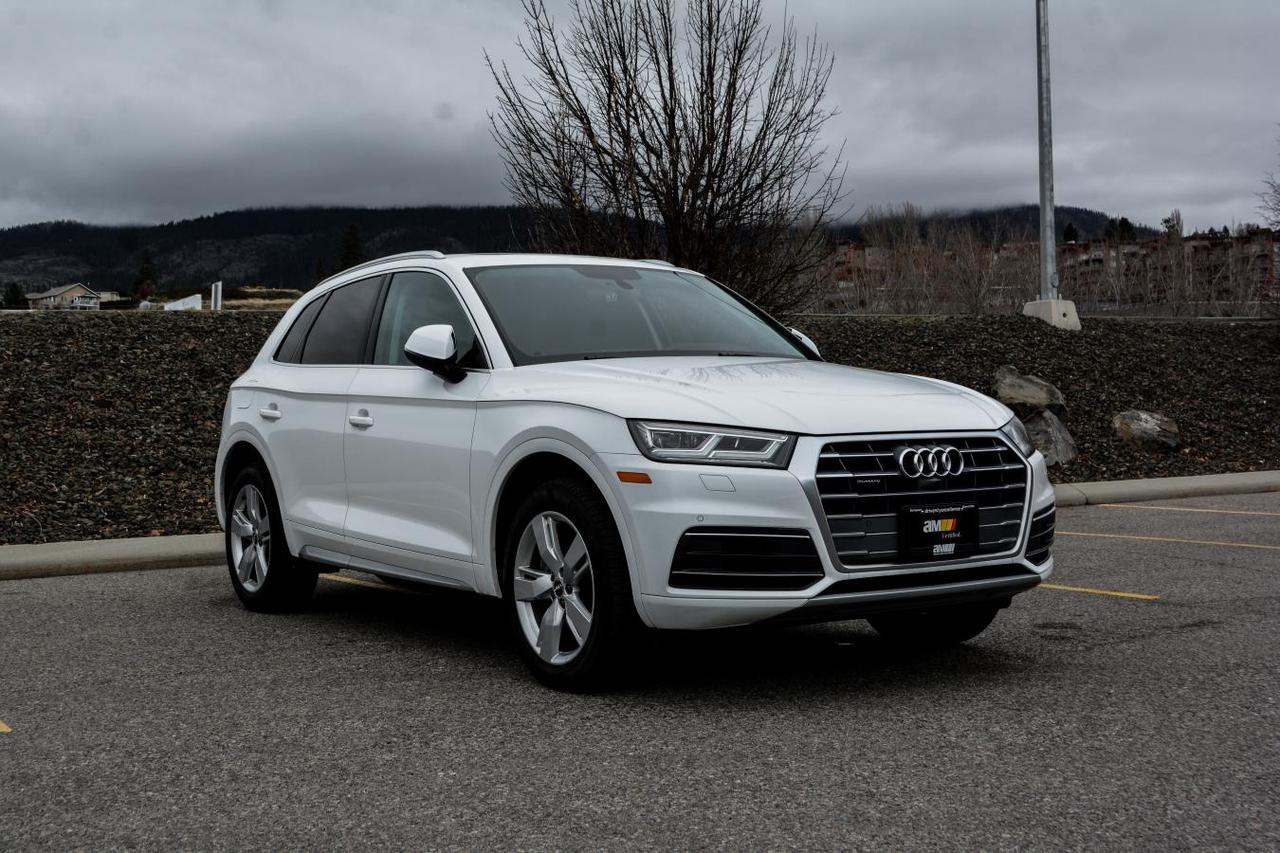 Blind Spot Assist | Cross Traffic Alert | 360 Camera | Park Assist | Automatic High Beams | LED Headlights | Panoramic Sunroof | Keyless Entry | Ambient Lighting | Heated Seats | Heated Steering Wheel |Audi Virtual Cockpit | Bang & Olufsen Audio | Navigation | Bluetooth | Dealer Serviced | Local BC 

This 2019 Audi Q5 Technik comes to you as a local BC, dealer serviced vehicle driven less than 8500km per year since new. Well cared for and highly regarded in its class, this Q5 is powered by Audis proven 2.0L turbocharged four-cylinder engine producing 252 horsepower and 273 lb-ft of torque, paired with a smooth 7-speed automatic transmission and Audis quattro all-wheel drive system.

The Q5s exterior is complemented by LED headlights with automatic high beams, 19-inch alloy wheels, and a power tailgate. Inside, the cabin delivers premium comfort and thoughtful design, featuring leather seating surfaces, heated front and rear seats, a heated steering wheel, three-zone automatic climate control, panoramic sunroof, and ambient interior lighting with customizable color options. The Technik trim elevates the driving experience with Audis Virtual Cockpit digital gauge cluster, upgraded Bang & Olufsen audio system, navigation, 360-degree surround-view camera, blind-spot monitoring with rear cross-traffic alert, and front and rear parking sensors. Technology highlights include smartphone integration, an intuitive 8.3-inch multimedia display, and advanced driver assistance features designed to enhance safety and confidence behind the wheel. 

This 2019 Audi Q5 has undergone our rigorous inspection process and is proudly Market Certified, reflecting our commitment to quality and excellence. Our certified technicians carefully inspected and ensured the vehicle is fully up to date on service and in outstanding condition. To complete the process, it received our premium Diamond Shine detailing package, enhancing its appearance to like-new standards.

Why should you purchase your next vehicle from AutoMarket? This vehicle is certified by our expert technicians, who carefully conduct our industry-leading 75-point safety inspection and perform all services and repairs with only the best name-brand or OEM parts. Our customers benefit from our 5-star experience both before and after their purchase. Enjoy priority VIP servicing, 3-year key & fob replacement warranty, and lifetime washes; all with a low-pressure, haggle-free buying experience.

Please ask for complete details and eligibility

Administrative fee may apply
<p>Blind Spot Assist | Cross Traffic Alert | 360 Camera | Park Assist | Automatic High Beams | LED Headlights | Panoramic Sunroof | Keyless Entry | Ambient Lighting | Heated Seats | Heated Steering Wheel |Audi Virtual Cockpit | Bang & Olufsen Audio | Navigation | Bluetooth | Dealer Serviced | Local BC 

This 2019 Audi Q5 Technik comes to you as a local BC</p>
<p> dealer serviced vehicle driven less than 8500km per year since new. Well cared for and highly regarded in its class</p>
<p> this Q5 is powered by Audis proven 2.0L turbocharged four-cylinder engine producing 252 horsepower and 273 lb-ft of torque</p>
<p> paired with a smooth 7-speed automatic transmission and Audis quattro all-wheel drive system.

The Q5s exterior is complemented by LED headlights with automatic high beams</p>
<p> and ambient interior lighting with customizable color options. The Technik trim elevates the driving experience with Audis Virtual Cockpit digital gauge cluster</p>
<p> and advanced driver assistance features designed to enhance safety and confidence behind the wheel. 

This 2019 Audi Q5 has undergone our rigorous inspection process and is proudly Market Certified</p>
<p> reflecting our commitment to quality and excellence. Our certified technicians carefully inspected and ensured the vehicle is fully up to date on service and in outstanding condition. To complete the process</p>
<p> enhancing its appearance to like-new standards.

Why should you purchase your next vehicle from AutoMarket? This vehicle is certified by our expert technicians</p>
<p> who carefully conduct our industry-leading 75-point safety inspection and perform all services and repairs with only the best name-brand or OEM parts. Our customers benefit from our 5-star experience both before and after their purchase. Enjoy priority VIP servicing</p>
<p> haggle-free buying experience.

Please ask for complete details and eligibility

Administrative fee may apply
</p>