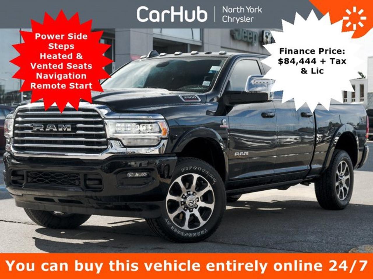 2024 RAM 3500 Limited Longhorn 6'4'' Box Power Side Steps Heated & Vented Seats Navi Photo0