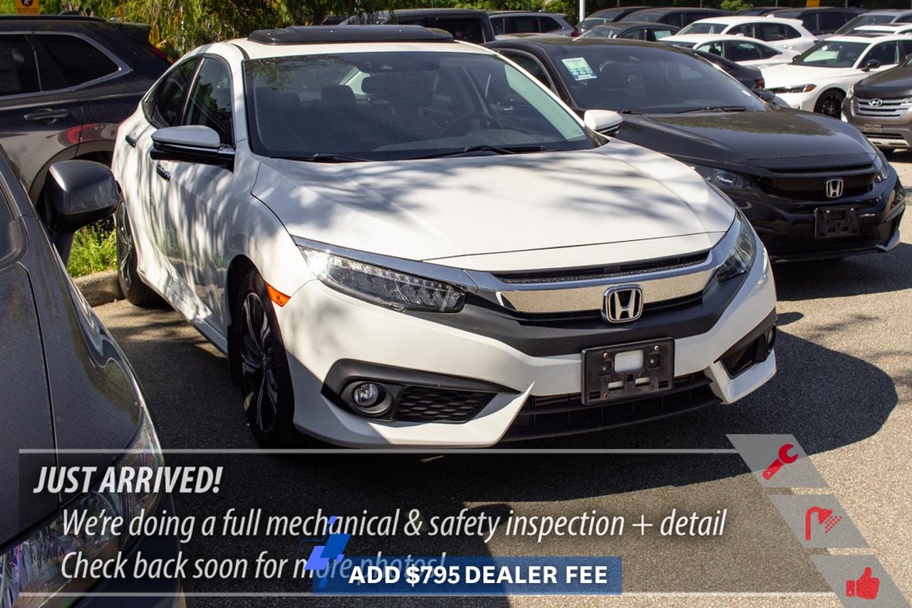 2017 Honda Civic Touring Premium Comfort for Metro Vancouver DrivingThe 2017 Honda Civic Touring brings upscale sedan comfort, strong fuel efficiency, and everyday refinement to drivers across Port Moody, Coquitlam, Burnaby, and Vancouver.Key highlights include:* Touring trim upgrades* Leather-trimmed seating* Navigation system* Power sunroof* Honda Sensing driver-assist technology* Apple CarPlay / Android Auto* Premium audio feelThis Civic Touring is well suited for Metro Vancouver commuting, with a comfortable cabin, responsive performance, and convenient tech for daily drives through the Tri-Cities or longer runs to the North Shore and Sea-to-Sky.At Westwood Honda in Port Moody, shoppers also benefit from the **BuySmart Program**, including a **Full CarProof vehicle history report**, **Mechanical inspection**, **2-month / 5,000km powertrain warranty**, **6-month tire, brake, battery, and bulb coverage**, **Professional detailing**, **Full tank of gas or full EV charge**, and **Market-based no-haggle pricing**. **Book your test drive today.****Apply for financing online today.****Reserve this vehicle before its gone.**FAQsQ: Is the 2017 Honda Civic Touring good for Vancouver commuting?A: Yes, it offers efficient performance, comfort, and easy city parking.Q: Does the Touring trim add premium features?A: Yes, Touring typically adds upscale comfort, navigation, advanced tech, and premium cabin upgrades.Q: Is this Civic good for students or professionals in the Tri-Cities?A: Yes, its efficient, comfortable, and easy to live with daily.Q: Can I trade in my current vehicle at Westwood Honda?A: Yes, trade-ins are supported at our Port Moody dealership.Q: Is financing available?A: Yes, Westwood Honda supports financing options for Metro Vancouver shoppers.Q: Is the 2017 Civic Certified Used?A: No, based on the 2026 calendar year, it is outside Hondas 5-year Certified Used qualification window.