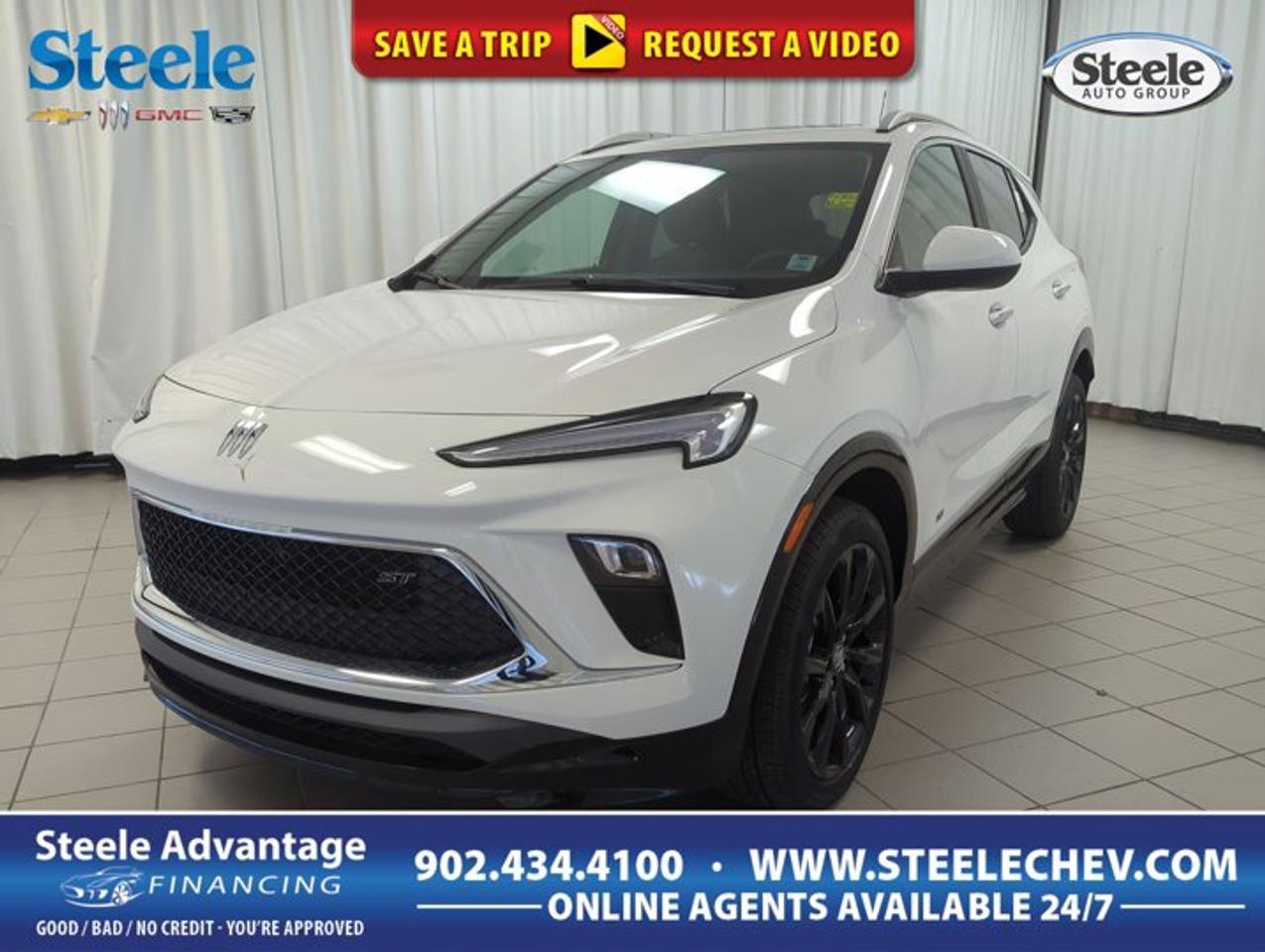 Bring home a smart, stylish, and confident compact SUV with this 2026 Buick Encore GX Sport Touring, available now at Steele Chevrolet Buick GMC in Dartmouth. Finished in White with a Blue interior, this four-door Buick Encore GX Sport Touring blends city-friendly size with everyday utility, turbocharged power, and all-wheel drive confidence for Canadian driving conditions.This Buick Encore GX Sport Touring is powered by a turbocharged 1.3-litre gas engine paired with an automatic transmission. The result is smooth response, easy acceleration, and relaxed highway manners. Its all-wheel drive system adds sure-footed traction in changing weather, while the aluminum wheels add a clean, athletic look that suits the Encore GX Sport Touring perfectly.FEATURES OF THE Encore GX Sport TouringSport Touring trim adds bold stylingWhite exterior looks clean and modernBlue interior adds unique cabin flairAluminum wheels enhance road presenceADVANCED SAFETY FEATURESAll-wheel drive supports steady road gripFour-door design helps passenger entryElevated seating improves outward visibilityBuick build focuses on daily confidencePERFORMANCE AND EFFICIENCYTurbocharged 1.3-litre engine feels responsiveAutomatic transmission delivers smooth shiftingGas engine suits daily driving needsCompact size helps urban manoeuvrabilityCOMFORT AND CONVENIENCEFour doors make loading easierCompact SUV shape aids easy parkingBlue interior creates a fresh feelPractical layout supports everyday drivingTECHNOLOGY AND CONNECTIVITYClear controls support simple operationAutomatic transmission reduces driver effortModern cabin design feels user-friendlyUseful layout keeps essentials closeCARGO SPACERear cargo area supports daily errandsSUV design adds flexible hauling roomCompact footprint remains easy to manageGreat for groceries and gearThe 2026 Buick Encore GX Sport Touring is a strong choice for drivers who want the raised seating position and versatility of an SUV without moving into a larger vehicle. It is easy to place in traffic, simple to park, and well suited to commuting, errands, and weekend travel around Dartmouth and beyond.Its turbocharged 1.3-litre engine gives this Buick Encore GX Sport Touring a lively character. You get useful power for merging and passing, yet the compact design helps keep it practical for everyday use. The automatic transmission works smoothly in stop-and-go traffic and on longer drives, helping make each trip feel relaxed.All-wheel drive is a key advantage in Atlantic Canada. This Buick Encore GX Sport Touring is ready for wet roads, changing temperatures, and winter conditions with added confidence. That extra traction can make a real difference when roads are slick, while still keeping the vehicle composed and easy to drive in normal daily use.Inside, the Blue interior gives this Buick Encore GX Sport Touring a distinctive look. It adds personality to the cabin and pairs well with the crisp White exterior. The cabin layout is designed for day-to-day comfort, with a practical feel that supports both driver and passengers on short trips and longer outings.The aluminum wheels are another welcome feature. They add style without overdoing it and help give this Buick Encore GX Sport Touring a sportier appearance. Combined with the trims design theme, they help this SUV stand out in a clean and modern way.WHAT OTHER OWNERS LIKEEasy size for city drivingConfident all-wheel drive in winterResponsive turbo engine performanceUseful cargo space for errandsVisit Steele Chevrolet Buick GMC in Dartmouth to see how this 2026 Buick Encore GX Sport Touring fits your lifestyle. It offers the right mix of efficiency, utility, comfort, and confident road manners in a compact SUV that feels ready for every day.This 2026 Buick Encore GX Sport Tourings VIN is: KL4AMESLXTB209844.