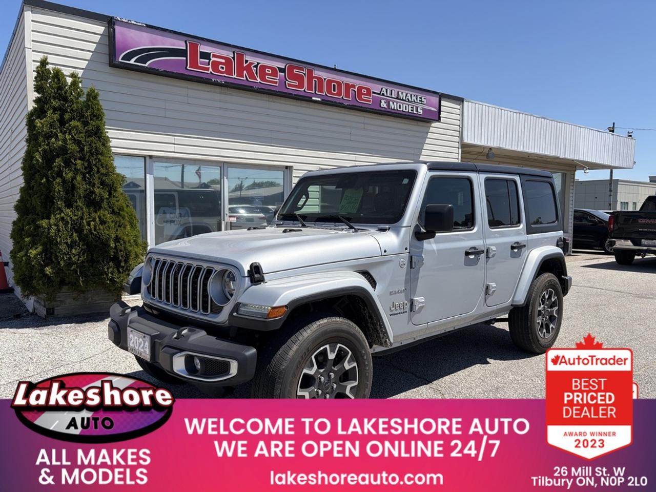Used 2024 Jeep Wrangler Sahara 4 Door 4x4 for sale in Tilbury, ON