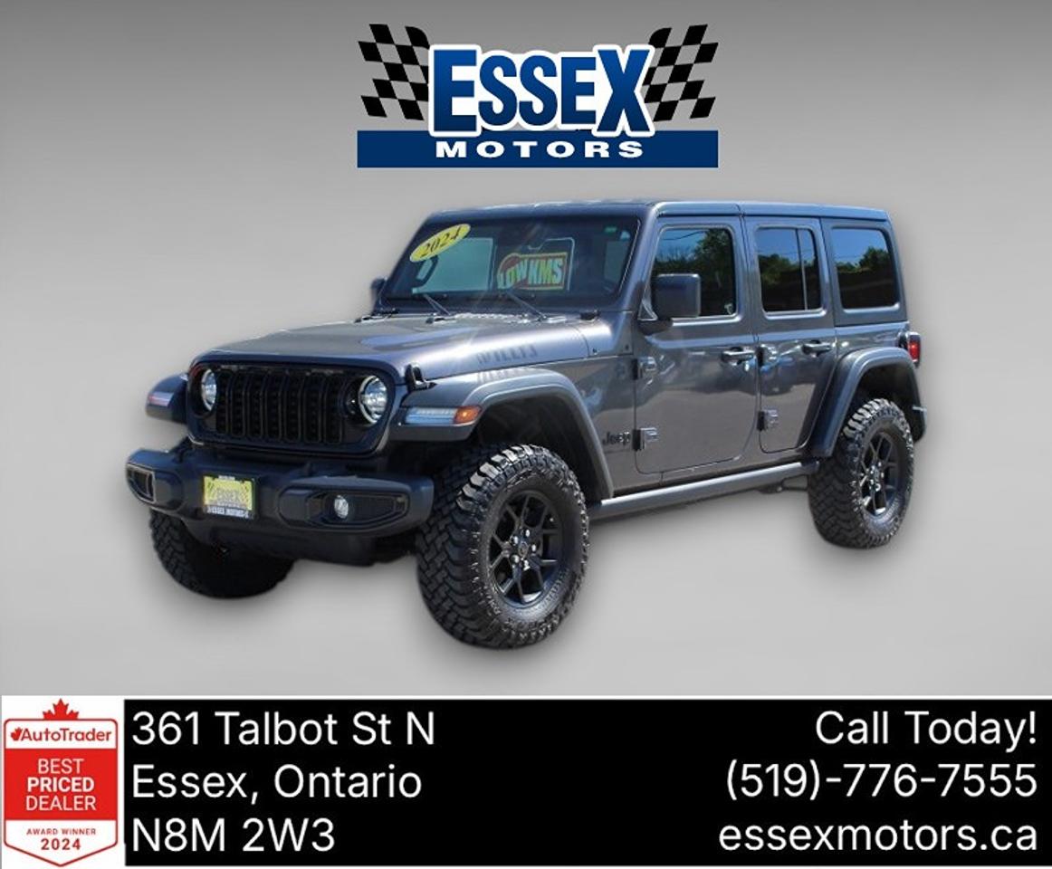2024 Jeep Wrangler Willys*Low Ks*4x4*Lifted*Heated Seats*CarPlay Photo