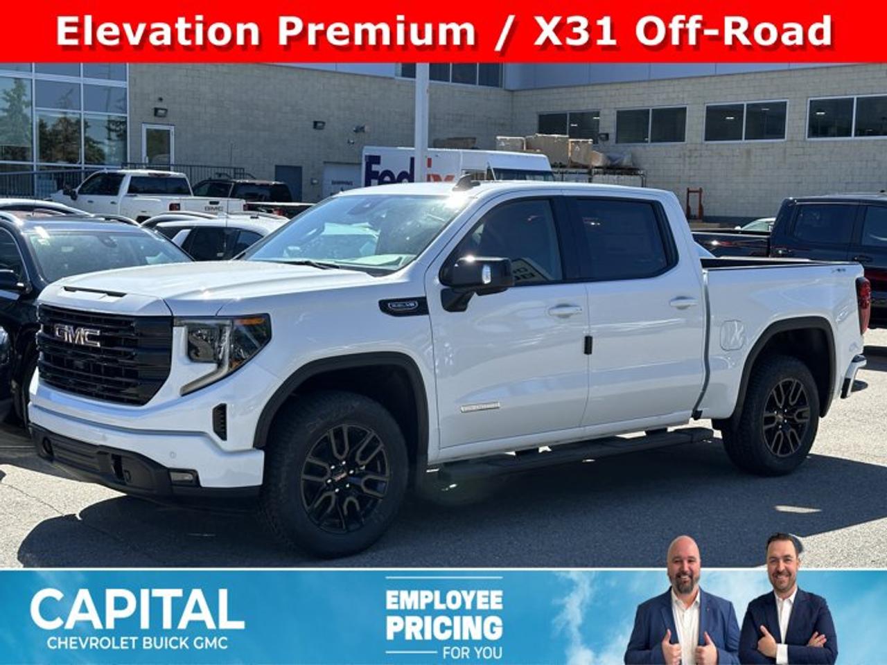 This GMC Sierra 1500 boasts a Gas V8 5.3L/325 engine powering this Automatic transmission. ENGINE, 5.3L ECOTEC3 V8 (355 hp [265 kW] @ 5600 rpm, 383 lb-ft of torque [518 Nm] @ 4100 rpm); featuring Dynamic Fuel Management, Wireless, Apple CarPlay / Wireless Android Auto, Windows, power rear, express down.*This GMC Sierra 1500 Comes Equipped with These Options *Windows, power front, drivers express up/down, Window, power front, passenger express down, Wi-Fi Hotspot capable (Terms and limitations apply. See onstar.ca or dealer for details.), Wheels, 20 x 9 (50.8 cm x 22.9 cm) 6-spoke High gloss Black painted aluminum, Wheel, 17 x 8 (43.2 cm x 20.3 cm) full-size, steel spare, USB Ports, 2, Charge/Data ports located on instrument panel, USB ports, (2) charge-only, rear, Transmission, 8-speed automatic, (Column shifter) electronically controlled with overdrive and tow/haul mode. Includes Cruise Grade Braking and Powertrain Grade Braking (Standard and only available with (L3B) 2.7L TurboMax engine.), Transfer case, single speed, electronic Autotrac with push button control (4WD models only), Trailer brake controller, integrated.* Visit Us Today *Test drive this must-see, must-drive, must-own beauty today at Capital Chevrolet Buick GMC Inc., 13103 Lake Fraser Drive SE, Calgary, AB T2J 3H5.