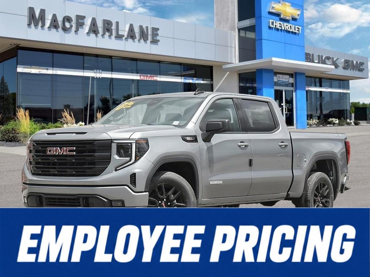 <p>Experience diesel-powered capability, bold styling and professional-grade versatility in this new <strong>2026 GMC Sierra 1500 Elevation Crew Cab 4WD</strong>. Available at MacFarlane Chevrolet Buick GMC in Petrolia, Ontario, this full-size pickup truck is an excellent choice for towing, hauling, family transportation and demanding everyday driving.</p><p>Powered by the <strong>3.0L Duramax Turbo-Diesel inline-six engine</strong>, this Sierra delivers 305 horsepower and an impressive 495 lb.-ft. of torque. Paired with a smooth <strong>10-speed automatic transmission</strong>, the Duramax provides strong low-end performance, confident trailering capability and efficient highway driving. Four-wheel drive adds traction and control when travelling through snow, rain, gravel roads and changing job-site conditions.</p><p>The Elevation trim creates a commanding appearance with monochromatic exterior styling, Gloss Black grille accents, LED fog lamps and bold 20-inch Gloss Black aluminum wheels. The spacious Crew Cab provides generous passenger room, while the versatile cargo bed offers practical space for tools, equipment and recreational gear.</p><p>Inside, enjoy heated front seats, a heated steering wheel, a <strong>13.4-inch GMC infotainment touchscreen</strong> and a customizable <strong>12.3-inch digital Driver Information Centre</strong>. Wireless smartphone connectivity and GMC Pro Safety technologies add convenience and confidence.</p><p>Visit MacFarlane Chevrolet Buick GMC to explore this <strong>2026 GMC Sierra 1500 Elevation Duramax for sale near Sarnia, Strathroy, London and throughout Lambton County</strong>.</p>