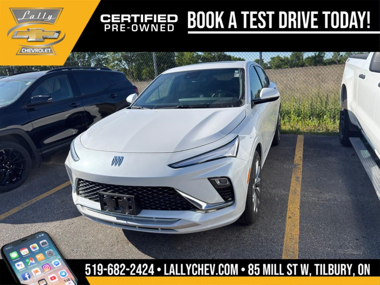 2024 Buick Envista Avenir FWD ECOTEC 1.2L Turbo 6-Speed Automatic White Frost<br /><br />** Special Sale price listed is available to finance purchases only on approved credit. Price of vehicle may differ with other forms of payment.<br /><br /><br />What is Live Market Pricing?<br /><br />Lally Chevrolet, we've changed the way we sell new and pre-owned vehicles with Live Market Pricing. Buying a vehicle can be stressful. Negotiations, trade value, hidden fees and the time a purchase takes is enough to make anyone nervous.<br /><br />How does a customer know if they are getting a good deal or not?<br /><br />How do dealerships like Lally Chevrolet even set prices?<br /><br />In today's customer-centric, tech-savvy world, where is the transparency in the car buying process?<br /><br />We want to make your vehicle purchasing experience stress-free, simple, enjoyable and transparent. So we've made the struggle of negotiating a thing of the past!<br /><br />No More Stressful Negotiations!<br /><br />Purchasing your next vehicle shouldn't feel like a battle. Our team at Lally Chevrolet does not want you to go home wondering if you could have gotten a better deal or not. So, we are offering you the best deal possible, the fair value, with Live Market Pricing.<br /><br />How Does Live Market Pricing Work?<br /><br />With Live Market Pricing, our team checks the fair value of our vehicles every day, comparing equally-equipped vehicles in a 300 kilometer radius of our market area. Then, we update our inventory prices in real-time to reflect the current market price.<br /><br />This allows us to price our vehicles in our market area fairly while passing the savings onto you. With Lally Chevrolet Live Market Pricing system, you can rest assured that you're getting the most competitive price around town.<br /><br />These real-time results offer fair pricing for you, the customer, and eliminates the need for negotiations. Lally Chevrolet Live Market Pricing ensures:<br /><br />? no pricing games<br />? no stressful negotiations or pressure situations<br />? no mark-up to mark-down gimmicks<br />? no hassling<br />? no haggling<br />? no more guessing<br /><br />.