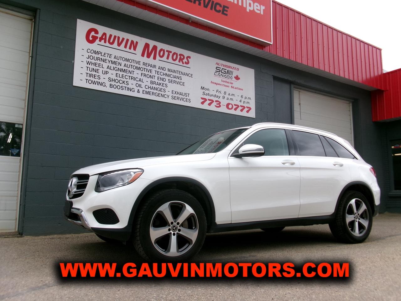 2018 Mercedes-Benz GLC 300 4MATIC, Economical, powerful 2.0 L 4 cylinder engine, 9 speed automatic transmission, AWD, Fully equipped including gorgeous cream colored leather interior, heated power bucket seats, dual zone climate control, premium sound system, Bluetooth, rear camera, passive keyless entry w/ push button start, fog lights, reclining rear seats, privacy glass, premium alloy 19" alloy wheels, dual exhaust outlets and so much more! Just 112,031 km, fully inspected and serviced, ready for you at only $23,995.   trades are welcome, on the spot financing is available,  Dont miss it!!