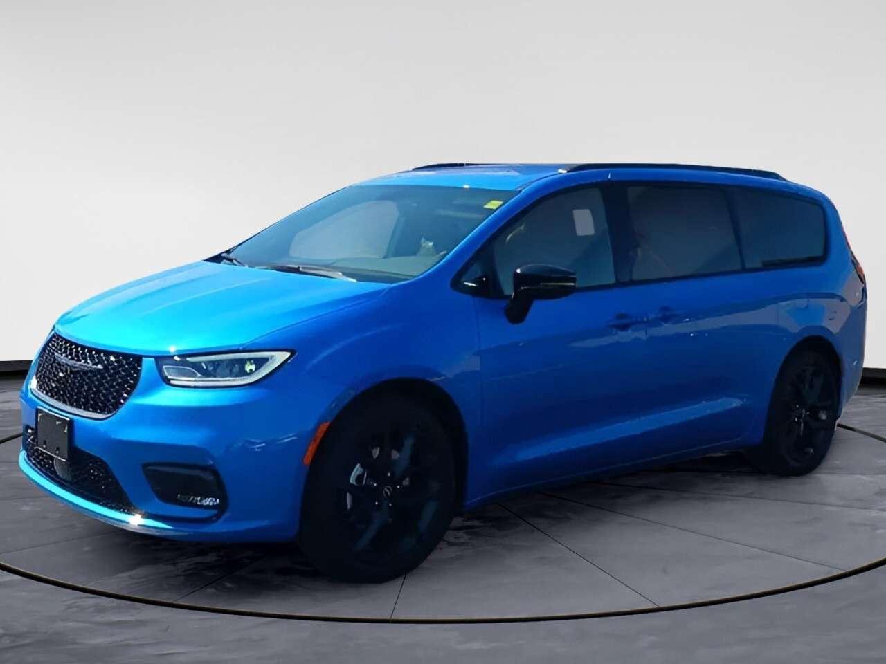 The 2026 Chrysler Pacifica Select, in an eye-catching blue finish, combines functionality with style. This front-wheel-drive van delivers smooth handling, making it an excellent choice for both urban and highway driving. With the robust 3.6L Pentastar VVT V6 engine and a seamless 9-speed automatic transmission, this Pacifica is engineered for performance. Its exterior features Hydro Blue Pearl paint, complemented by the S Appearance Package that includes black daylight opening mouldings and a premium black grille. Enjoy the luxury of Caprice leatherette seats adorned with an S logo, providing an atmosphere of sophistication inside. The black Stow N Place roof rack and 20-inch foreshadow aluminum wheels enhance its stylish presence. The interior is designed for comfort and convenience with features like heated front seats and a heated steering wheel. Technological innovation abounds with smart device integration, a 360 surround-view camera, and a Wi-Fi hotspot ensuring youre connected on the go. Safety is paramount with adaptive cruise control, lane assist, and Park-Sense front/rear park assist with stop, making every journey secure. Perfect for families or professionals needing versatility and comfort, the 2026 Chrysler Pacifica Select is ready to cater to your lifestyle needs. Contact Windsor Chrysler today for more details and to arrange a test drive.