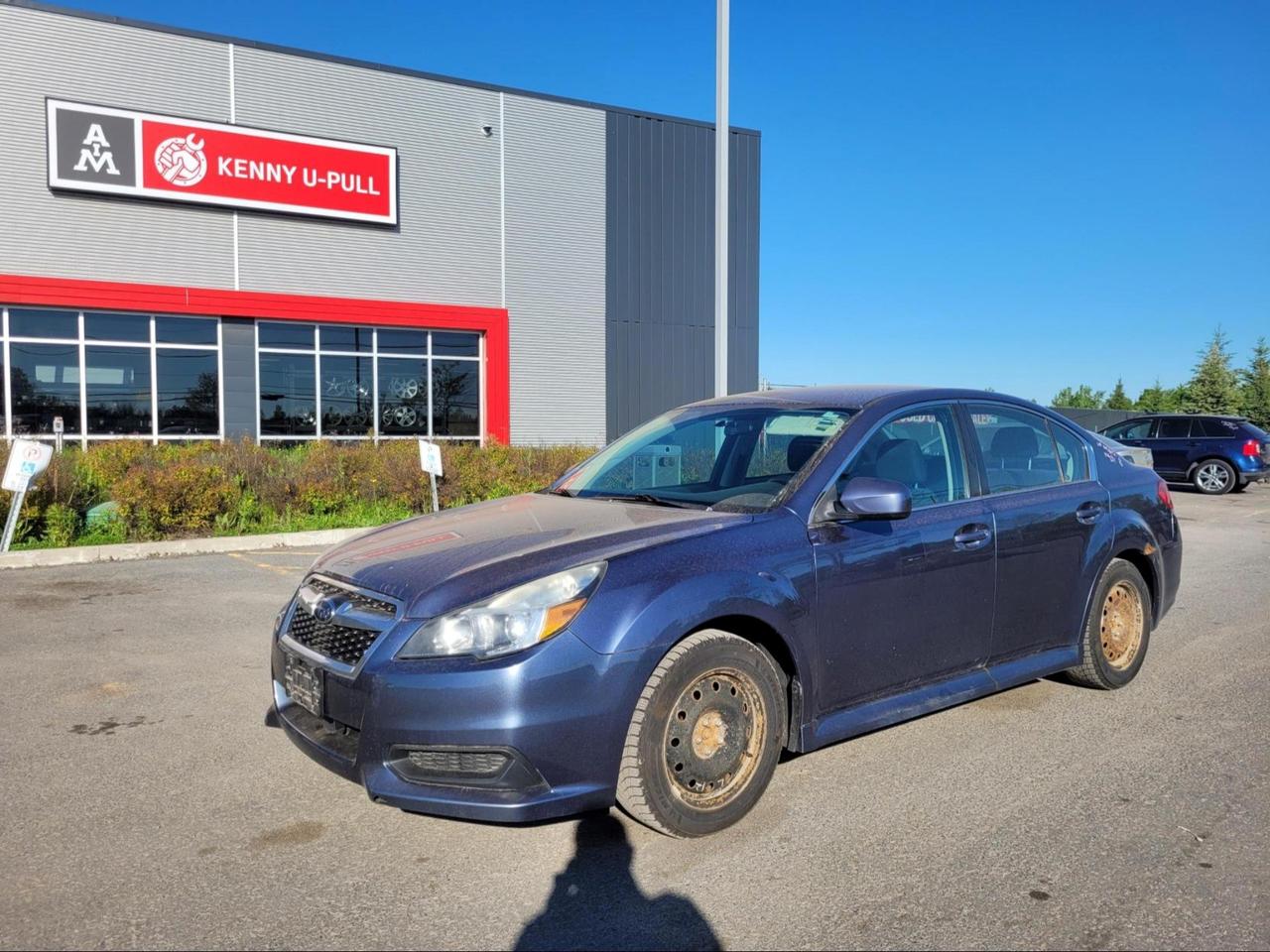 2013 Subaru Legacy in Twilight Blue Metallic. The vehicle has 158,527km. The vehicle runs and drives. No Check engine light. Power steering doesnt work. Some imperfections/rust around the body. We dont perform any mechanical/safety inspections. The vehicle is sold as is and might need some work.