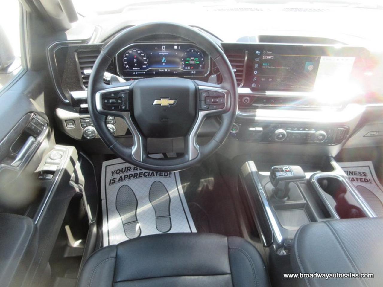 2023 Chevrolet Silverado 1500 LOADED LTZ-EDITION 5 PASSENGER 5.3L - V8.. 4X4.. CREW-CAB.. SHORTY.. NAVIGATION.. LEATHER.. HEATED SEATS & WHEEL.. BACK-UP CAMERA.. BOSE AUDIO.. Photo