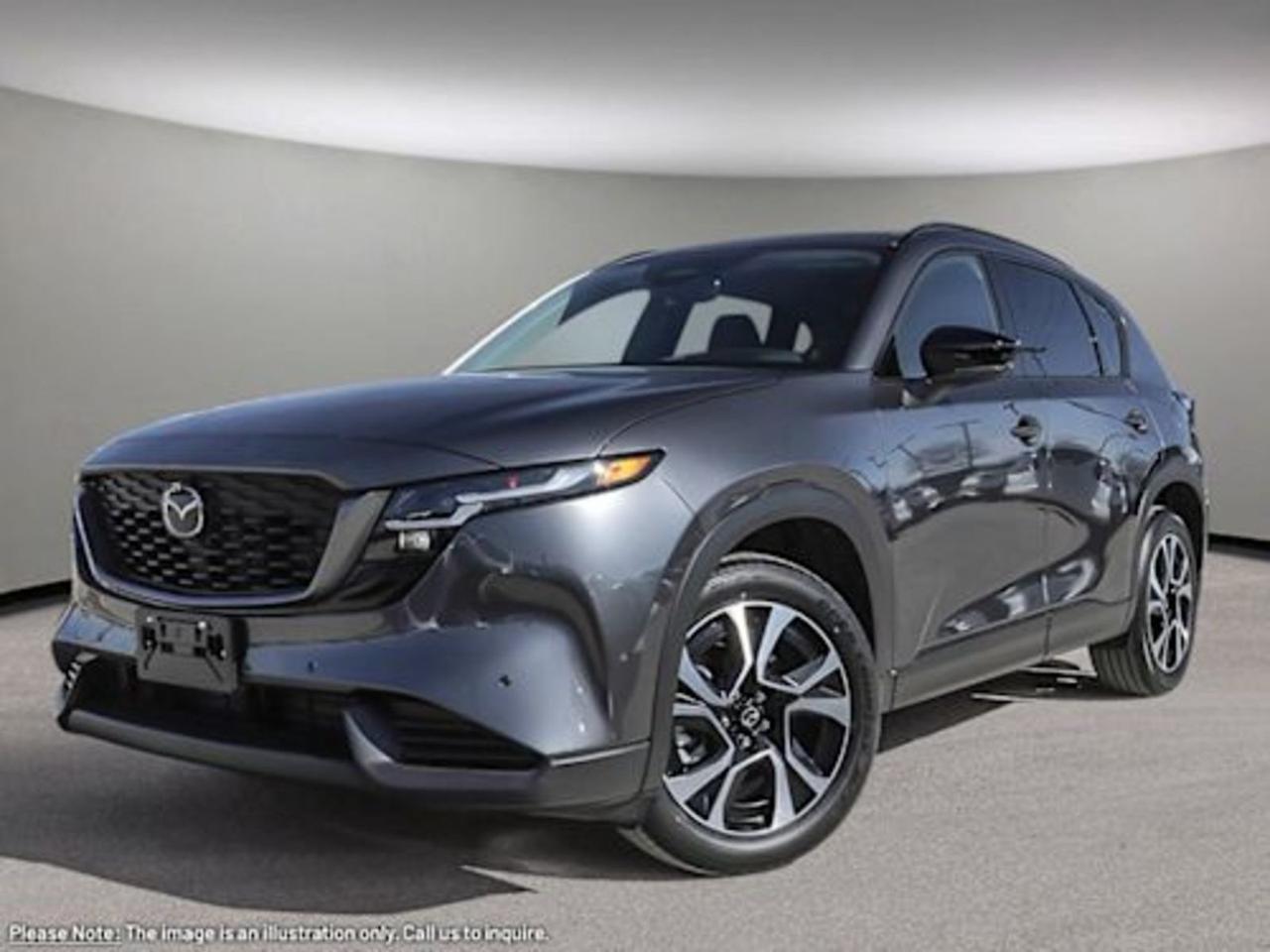Experience the perfect blend of style, performance, and advanced technology with the new 2026 Mazda CX-5 GS AWD. Powered by a 2.5L SKYACTIV-G engine paired with a smooth 6-speed automatic transmission and full-time AWD, this SUV delivers confident handling in all conditions. Enjoy premium comfort with heated front seats and a sophisticated leatherette and cloth interior. Stay connected and entertained via the expansive 12.9 touchscreen, integrated navigation, and 8-speaker audio system. Safety is paramount with lane departure prevention, active blind spot detection, and forward collision mitigation. With sleek 19 machined-spoke alloy wheels and LED lighting, the CX-5 GS AWD combines elegance and capability for your every journey. Discover driving enjoyment redefined  schedule your test drive today at Go Mazda!Go Mazda is an AMVIC licensed business