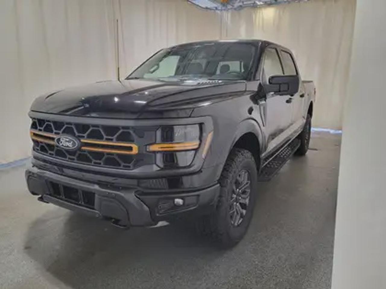 The all-new 2025 Ford F-150 Tremor 402A showcased in Agate Black. This truck is equipped with the high-performance 3.5L EcoBoost engine, producing 400 horsepower and 500 lb-ft of torque. With its 10-speed automatic transmission, also delivering a combined highway/city fuel economy of 13.7L/100km (21 miles per gallon). 

Key Features:
Bed Utility Package
Mobile Office Package
Tow/Haul Package
Front Axle W/Torsen Differential
Selectable Drive Modes
18 Alloy W/ Dark Matte Finish Wheels
Heated Front Seats & Rear Seats
Ford Co-Pilot 360 Assist 2.0
Adaptive Cruise Control
Lane Centering
Evasive Steering Assist
Front Parking Sensors
Pro Trailer Backup Assist
Pro Trailer Hitch Assist
14 Speaker B&O Unleashed Sound System
Hill Descent Control
Remote Start System
Engine Block Heater
Twin Panel Moonroof

This vehicle comes with the All-Weather Packageready to take on any season!
Snow, rain, mud, or sunshinethis vehicle is built for it all! The All-Weather Package adds extra protection where it matters most, with premium mud flaps to shield your paint from road debris, all-weather floor mats to protect your interior from lifes messes, and Xpel paint protection to help guard against those infuriating rock chips. Drive with confidence, knowing your investment is protected from Reginas elements.

Bennett Dunlop Ford, proudly serving Regina for over 40 years, is conveniently located at 770 Broad Street. With over 3,500 Google reviews, our reputation reflects our commitment to providing a fast, easy, and enjoyable vehicle-buying experience. We eliminate the hassle with no admin or documentation fees, transparent upfront pricing that lets you shop with total confidence. But were more than just a dealershipwere driven to make a difference by supporting local community initiatives and events that matter to you. Visit Bennett Dunlop Ford today and experience why were Reginas trusted choice for quality vehicles, exceptional service, and a genuine commitment to driving change in our community!