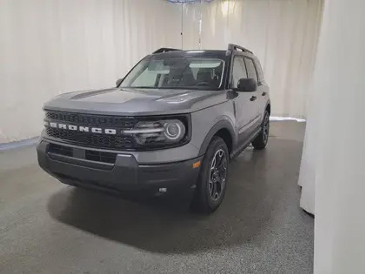 This all-new 2026 Ford Bronco Sport Outer Banks 300A shines in Carbonized Grey. This 5-passenger compact SUV is powered by the 1.5L EcoBoost® engine, delivering 181 horsepower and 190 lb-ft of torque. With an 8-speed automatic transmission and Auto Start-Stop Technology, it offers a smooth yet efficient drive, ideal for city commutes or highway adventures.

Key Features:
Premium-Trimmed Sport Heated Front Seats
Premium-Wrapped Heated Steering Wheel
Rear Parking Sensors
Memory Drivers Seat 
6-Way Power Passenger Seat
Push-Button Start
SYNC® 4 with a 13.2-inch Center Display, Wireless Apple CarPlay® and Android Auto
18 Machined-Face Ebony Black-Painted Aluminum Wheels
Dual-Zone Temperature Control
Terrain Management System Electronic Automatic  with 5 G.O.A.T. Modes (Normal, ECO, Sport, Slippery, Off-Road)
LED Headlights, Fog Lights, and Signature Lights
FordPass® Connect with Remote Start

This vehicle comes with the All-Weather Packageready to take on any season!
Snow, rain, mud, or sunshinethis vehicle is built for it all! The All-Weather Package adds extra protection where it matters most, with premium mud flaps to shield your paint from road debris, all-weather floor mats to protect your interior from lifes messes, and Xpel paint protection to help guard against those infuriating rock chips. Drive with confidence, knowing your investment is protected from Reginas elements.

Bennett Dunlop Ford, proudly serving Regina for over 40 years, is conveniently located at 770 Broad Street. With over 3,500 Google reviews, our reputation reflects our commitment to providing a fast, easy, and enjoyable vehicle-buying experience. We eliminate the hassle with no admin or documentation fees, transparent upfront pricing that lets you shop with total confidence. But were more than just a dealershipwere driven to make a difference by supporting local community initiatives and events that matter to you. Visit Bennett Dunlop Ford today and experience why were Reginas trusted choice for quality vehicles, exceptional service, and a genuine commitment to driving change in our community!