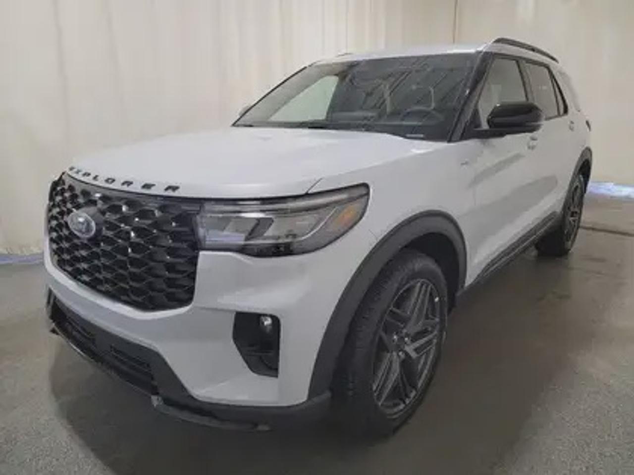 The 2026 Ford Explorer ST-Line 300A 4WD, finished in stunning Space White Metallic. Powered by the efficient and robust 2.3L EcoBoost® engine paired with a 10-speed automatic transmission, this SUV delivers an exhilarating 300 horsepower and 310 ft-lbs of torque, while maintaining exceptional 10.4L/100km (27 miles per gallon) combined highway/city fuel economy.

Key Features:
Class III Trailer Tow Package
360-Degree Camera 
Ford Co-Pilot360 Assist 2.0 
Adaptive Cruise Control 
Evasive Steering Assist
13.2 Touchscreen 
Apple CarPlay® 
Android Auto
Unique ST-Line interior with red stitching
Heated front Captains Chairs
BLIS® (Blind Spot Information System) with Cross-Traffic Alert.
Lane-Keeping System 
Rear View Camera with Reverse Brake Assist
Engine Block Heater
Premium Package
ST Line Street Pack

This vehicle comes with the All-Weather Packageready to take on any season!
Snow, rain, mud, or sunshinethis vehicle is built for it all! The All-Weather Package adds extra protection where it matters most, with premium mud flaps to shield your paint from road debris, all-weather floor mats to protect your interior from lifes messes, and Xpel paint protection to help guard against those infuriating rock chips. Drive with confidence, knowing your investment is protected from Reginas elements.

Bennett Dunlop Ford, proudly serving Regina for over 40 years, is conveniently located at 770 Broad Street. With over 3,500 Google reviews, our reputation reflects our commitment to providing a fast, easy, and enjoyable vehicle-buying experience. We eliminate the hassle with no admin or documentation fees, transparent upfront pricing that lets you shop with total confidence. But were more than just a dealershipwere driven to make a difference by supporting local community initiatives and events that matter to you. Visit Bennett Dunlop Ford today and experience why were Reginas trusted choice for quality vehicles, exceptional service, and a genuine commitment to driving change in our community!