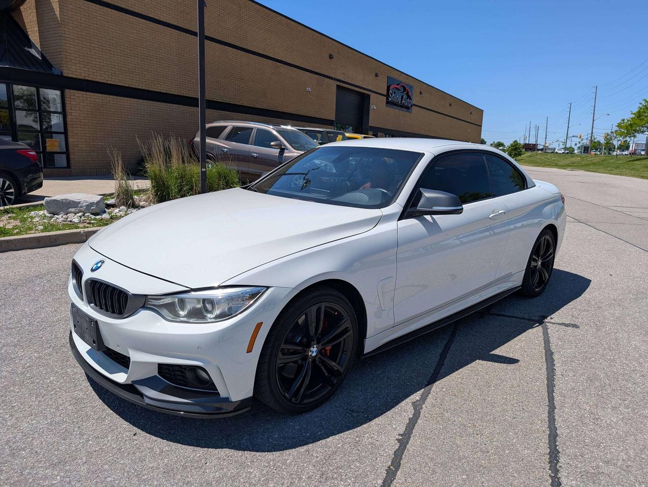 2016 BMW 4 Series xDrive Convertible M Sport Red Leather Interior Photo
