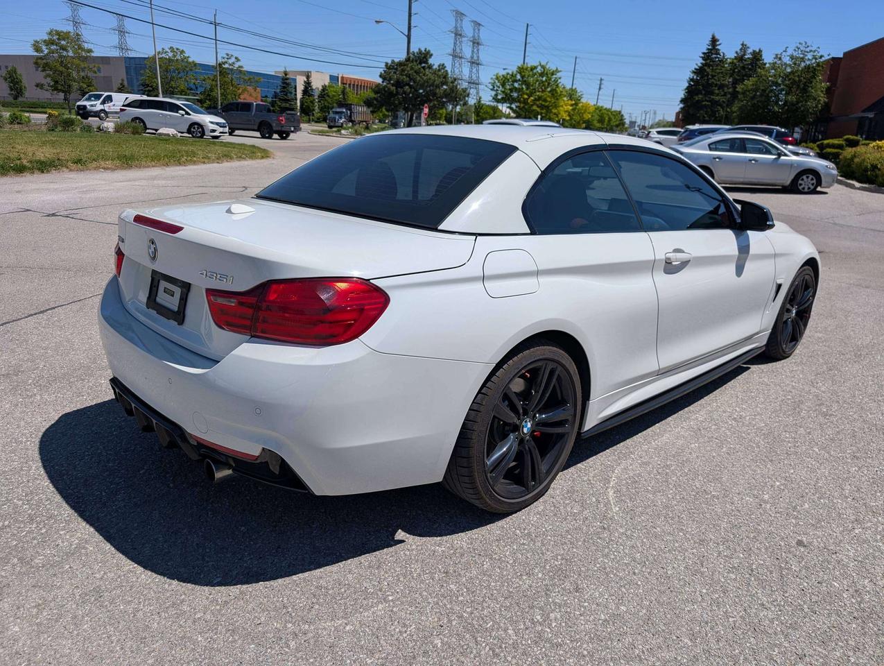 2016 BMW 4 Series xDrive Convertible M Sport Red Leather Interior Photo
