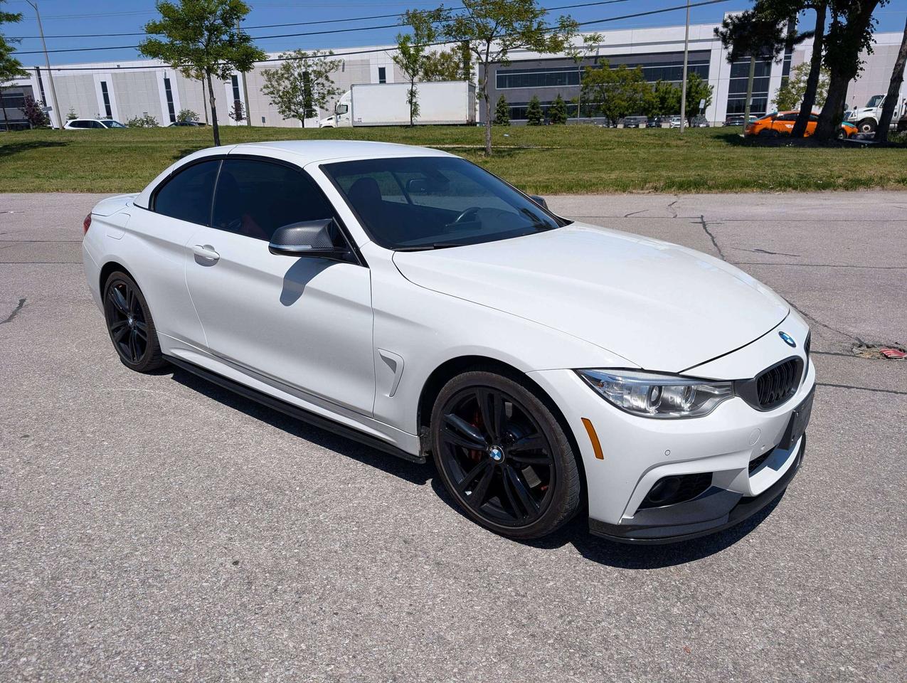 2016 BMW 4 Series xDrive Convertible M Sport Red Leather Interior Photo