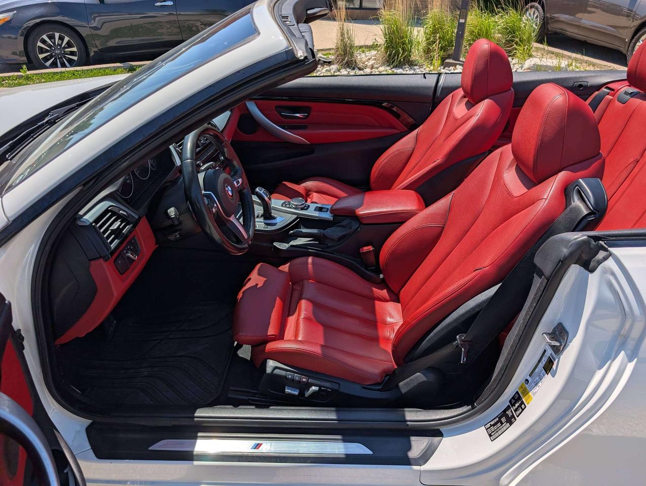 2016 BMW 4 Series xDrive Convertible M Sport Red Leather Interior Photo