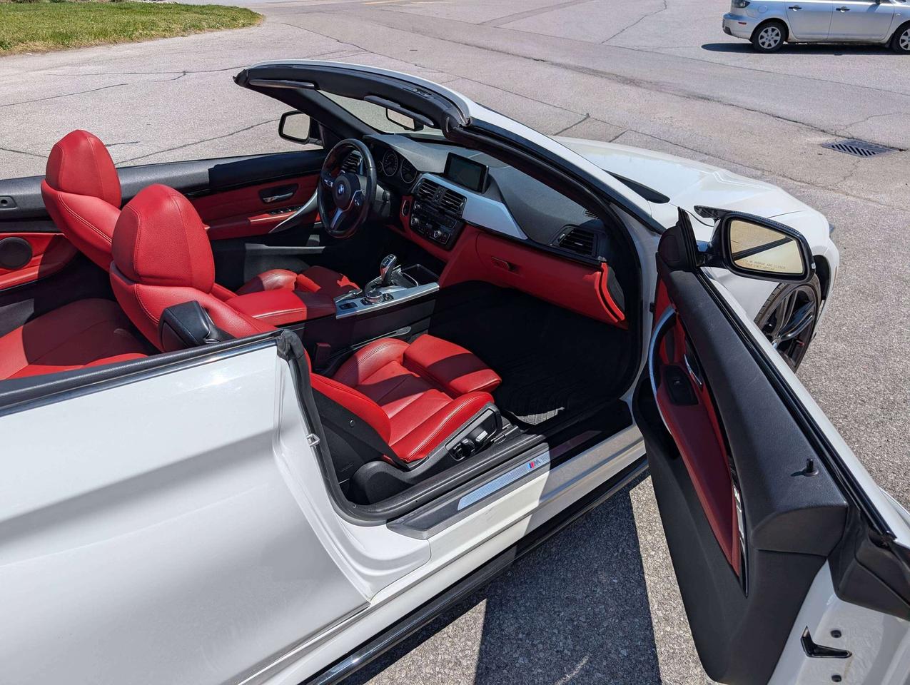 2016 BMW 4 Series xDrive Convertible M Sport Red Leather Interior Photo