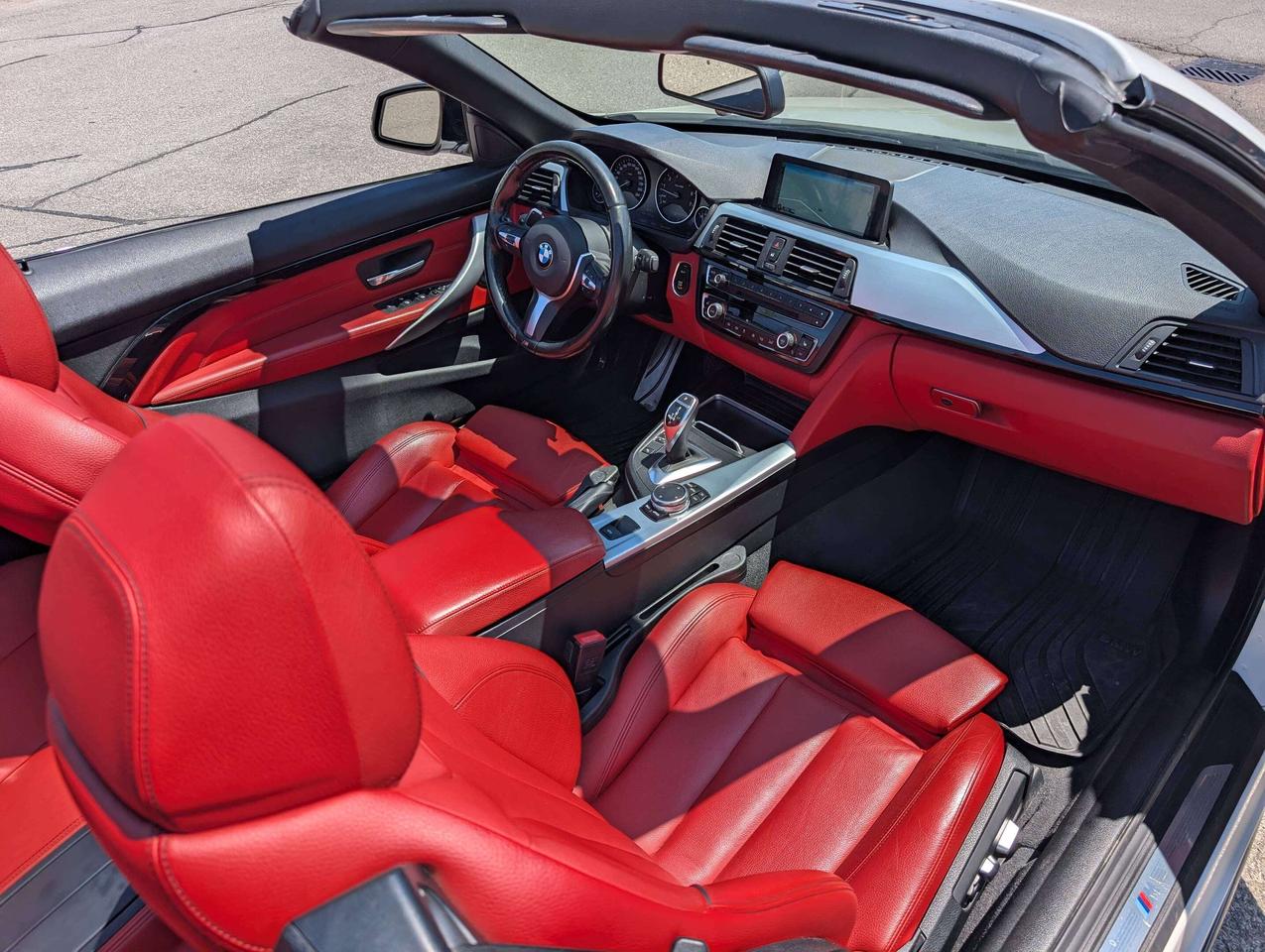 2016 BMW 4 Series xDrive Convertible M Sport Red Leather Interior Photo