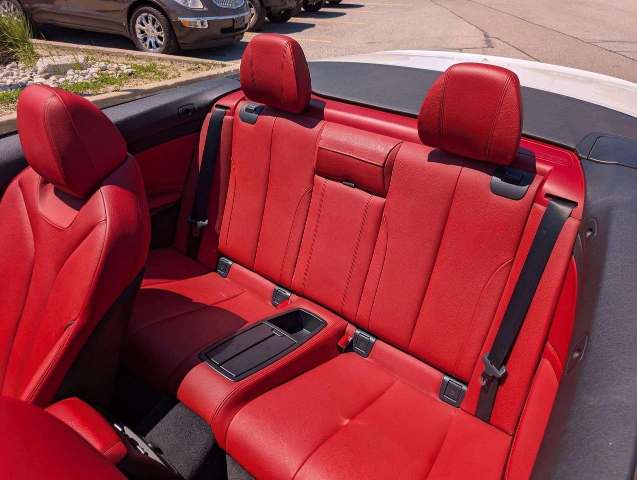 2016 BMW 4 Series xDrive Convertible M Sport Red Leather Interior Photo