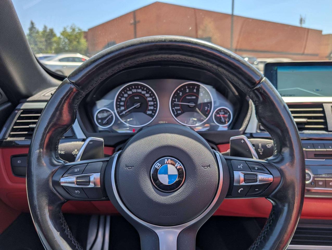 2016 BMW 4 Series xDrive Convertible M Sport Red Leather Interior Photo