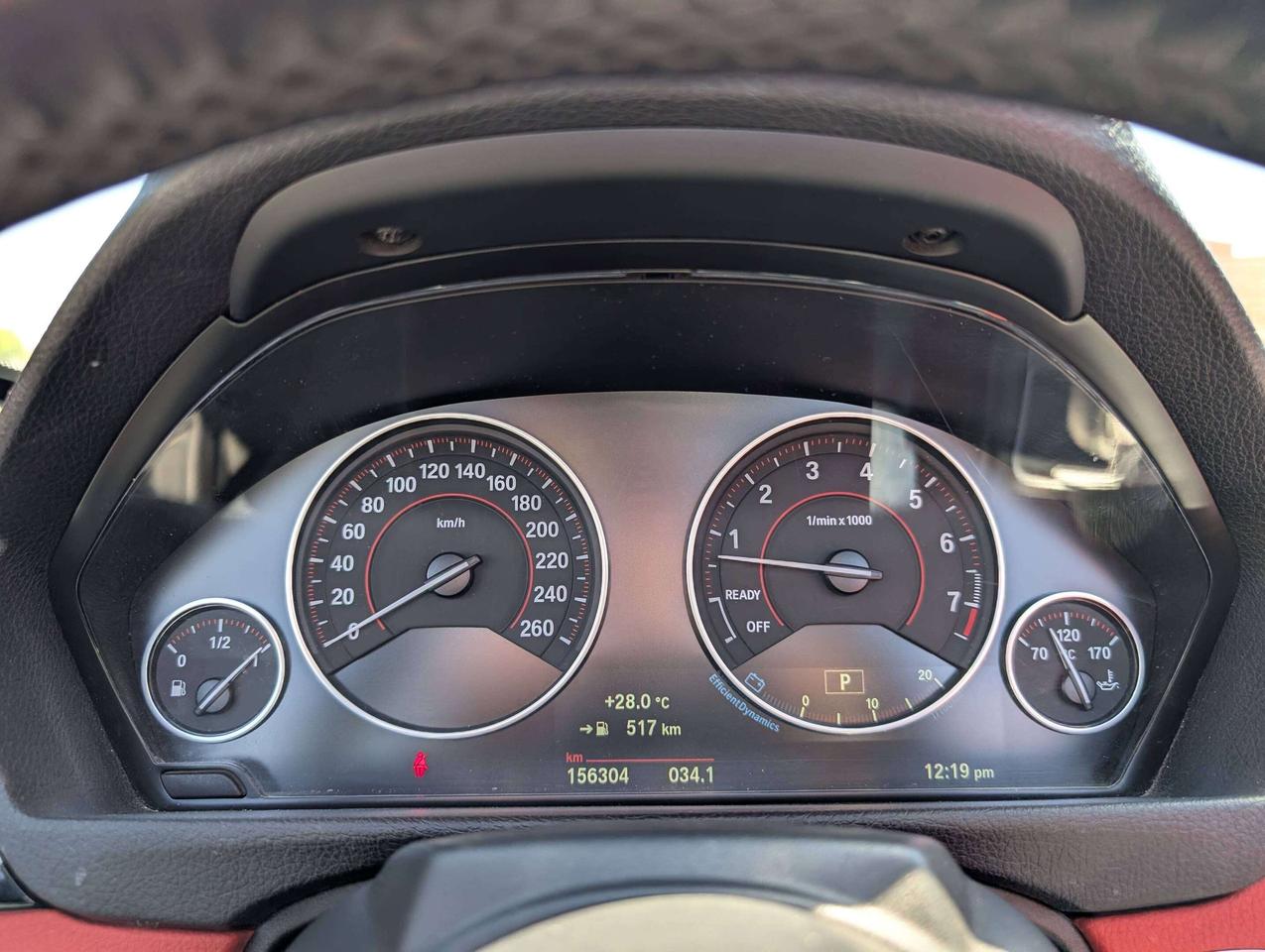 2016 BMW 4 Series xDrive Convertible M Sport Red Leather Interior Photo