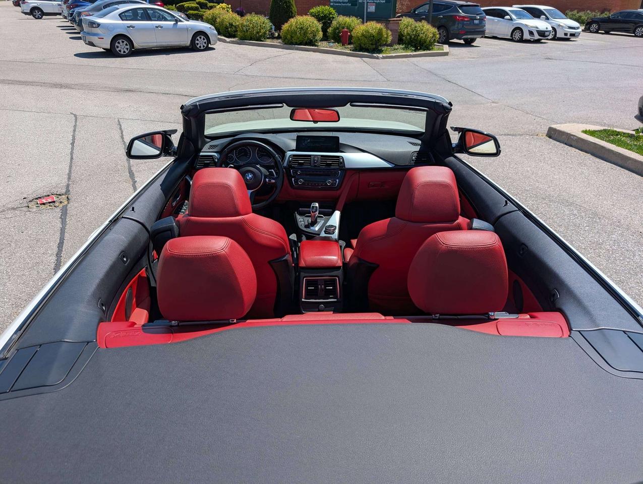 2016 BMW 4 Series xDrive Convertible M Sport Red Leather Interior Photo