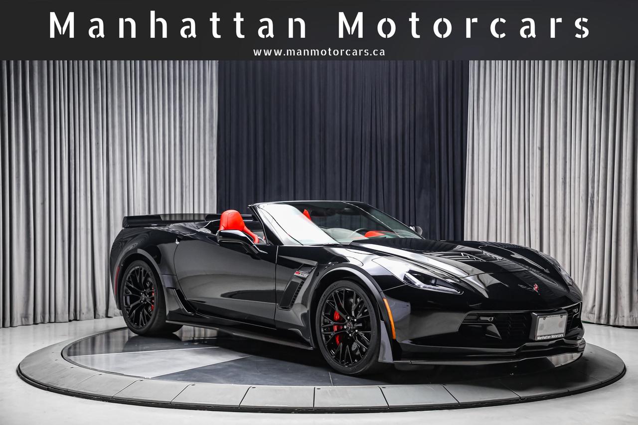 2017 Chevrolet Corvette Z06 3LZ Z07 CONVERTIBLE MANUAL 650HP LOADED REDINT Photo