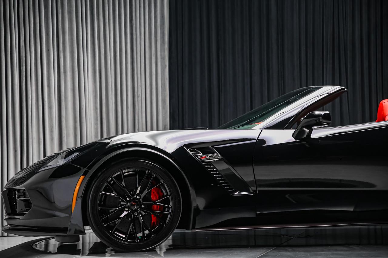 2017 Chevrolet Corvette Z06 3LZ Z07 CONVERTIBLE MANUAL 650HP LOADED REDINT Photo