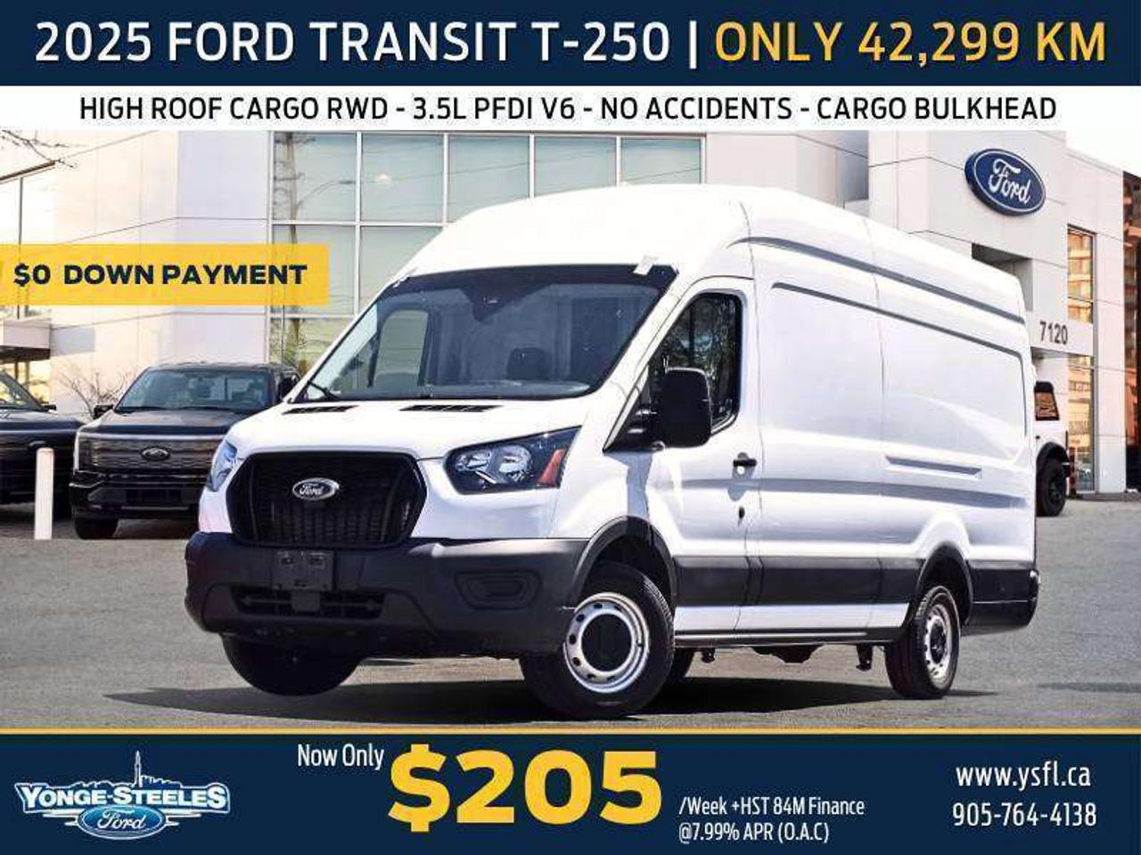 2025 Ford Transit Cargo Van T-250 HR NO ACCIDENT ONLY 42,299 KMS MINT CONDI Photo0