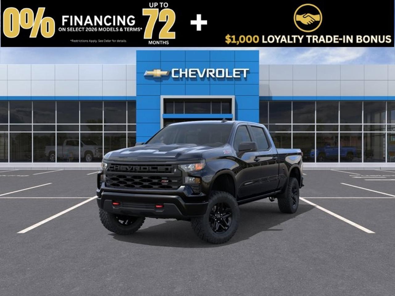 2026 Chevrolet Silverado 1500 Crew Cab Standard Box 4-Wheel Drive Custom Trail Boss Photo0