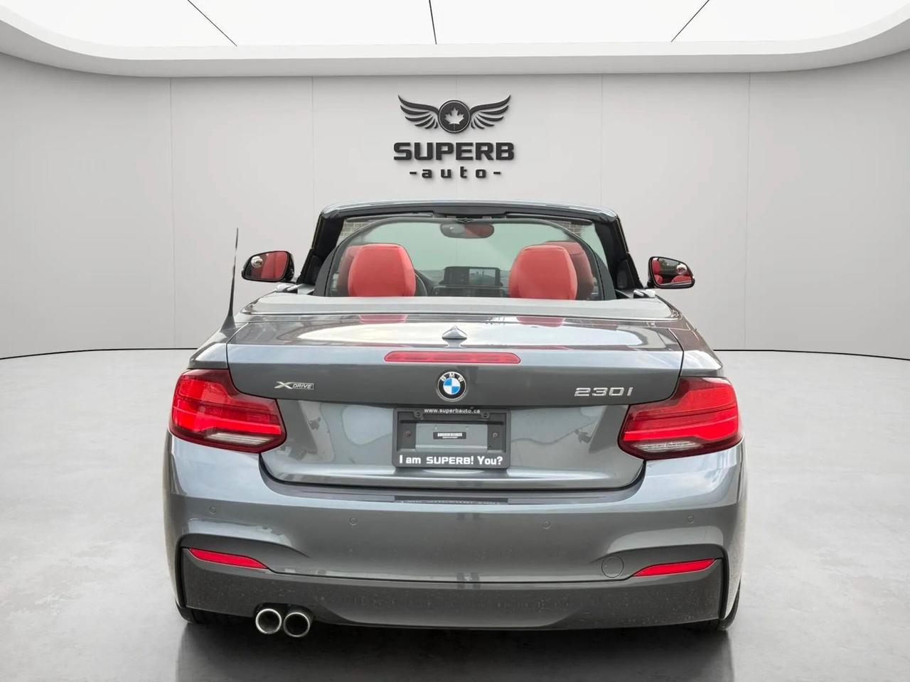 2021 BMW 2-Series 230i   XDRIVE   CONVERTIBLE   M PACKAGE   RED INTE Photo4